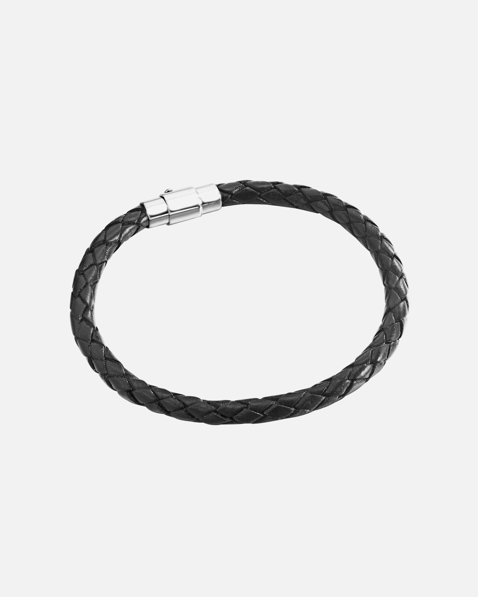 Armband für Weiblich Rafaela Donata Ohrstecker Echtleder in Schwarz 1 Stück