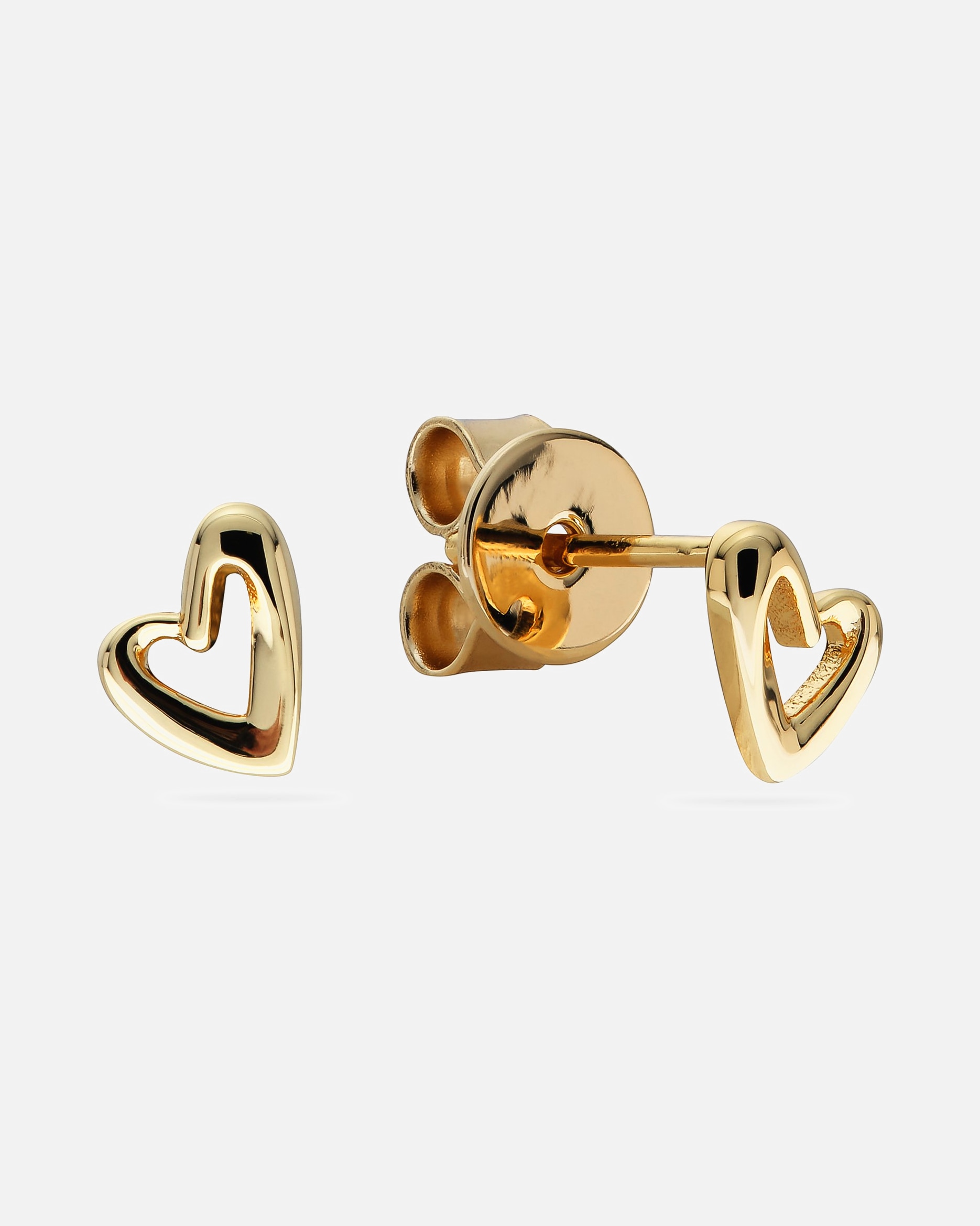 Ohrringe für Weiblich Jette Ohrstecker 925er Silber, recycelt gelbgold