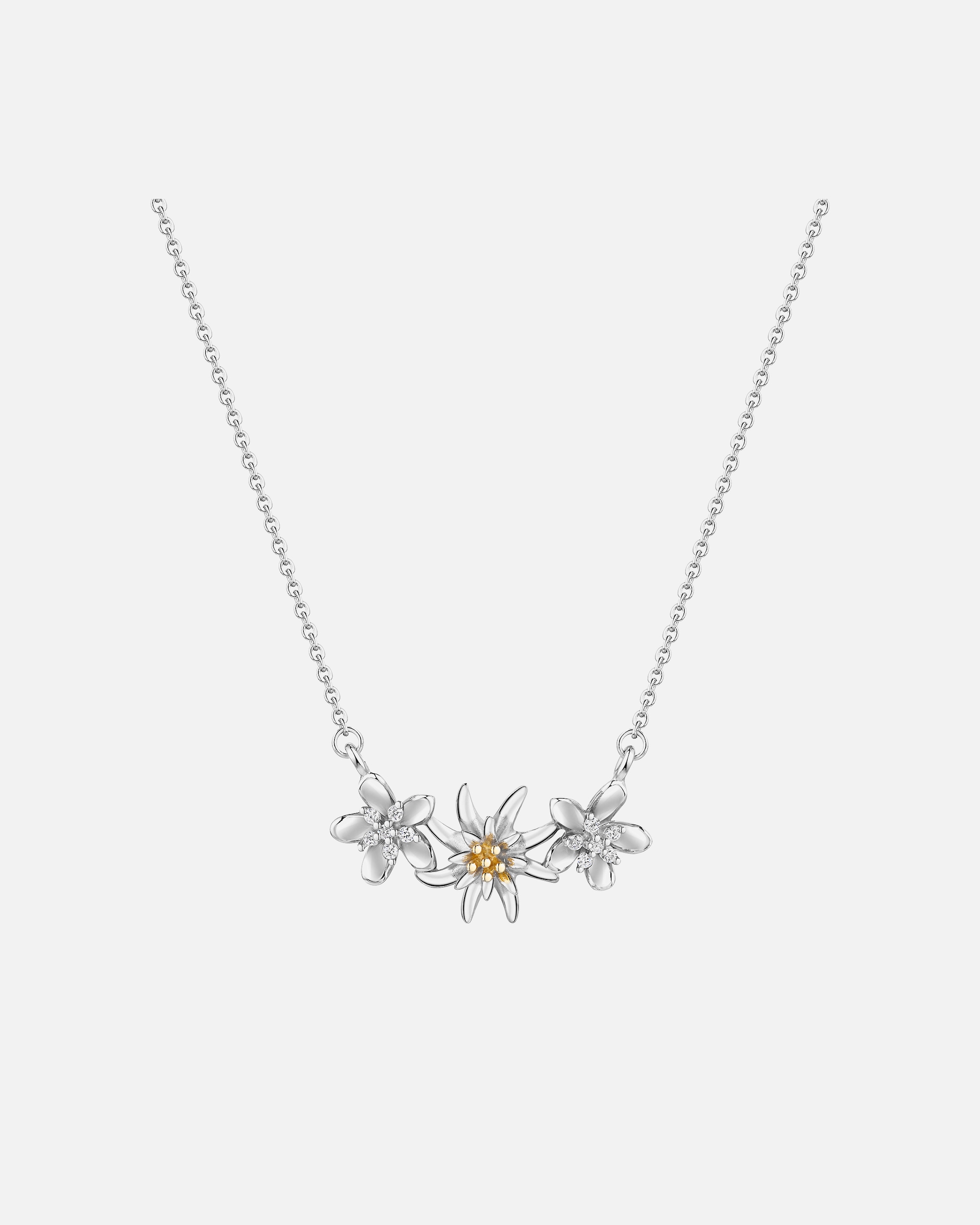 Halskette für Weiblich Celesta Collier 925/- Sterling Silber Zirkonia weiß 45cm