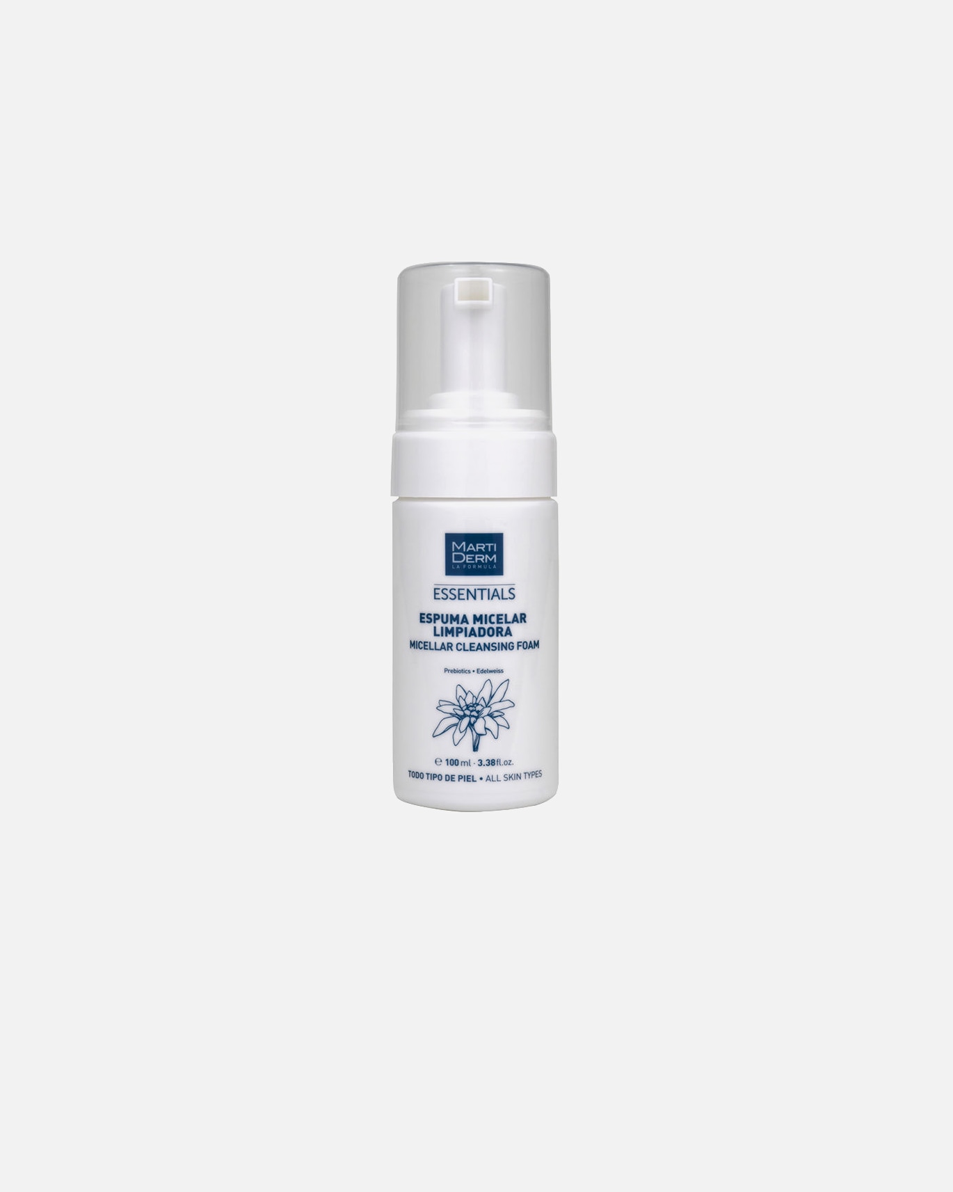 Gesichtsreinigungsschaum für Unisex Martiderm ESSENTIALS Mizellenschaum 100 ml