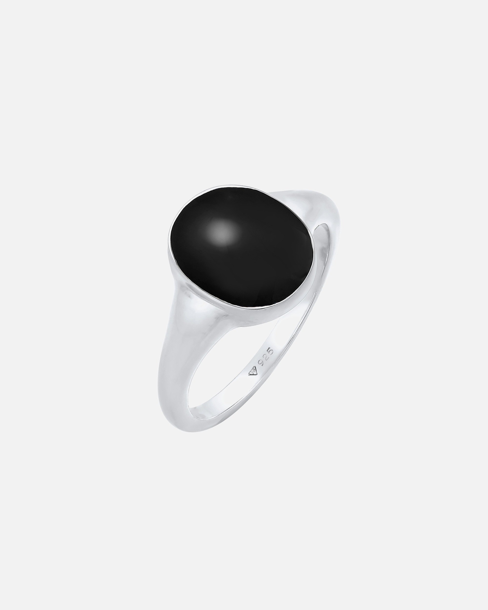Ring für Weiblich Elli Elli Pierścień Siegelring Emaille Oval 925 Silber 58 mm