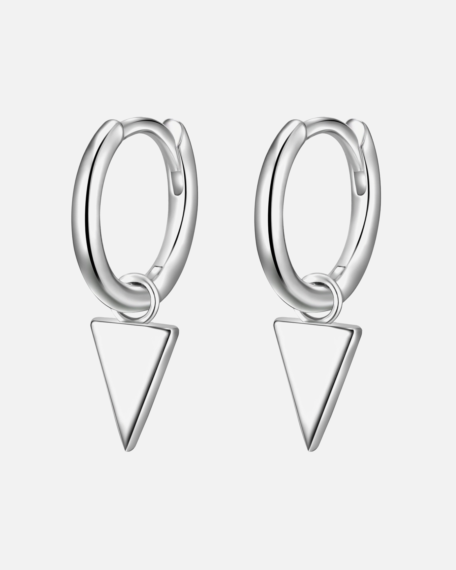 Creolen für Weiblich Glanzstücke München Creolen Dreieck Sterling Silber in Silber 1 Stück