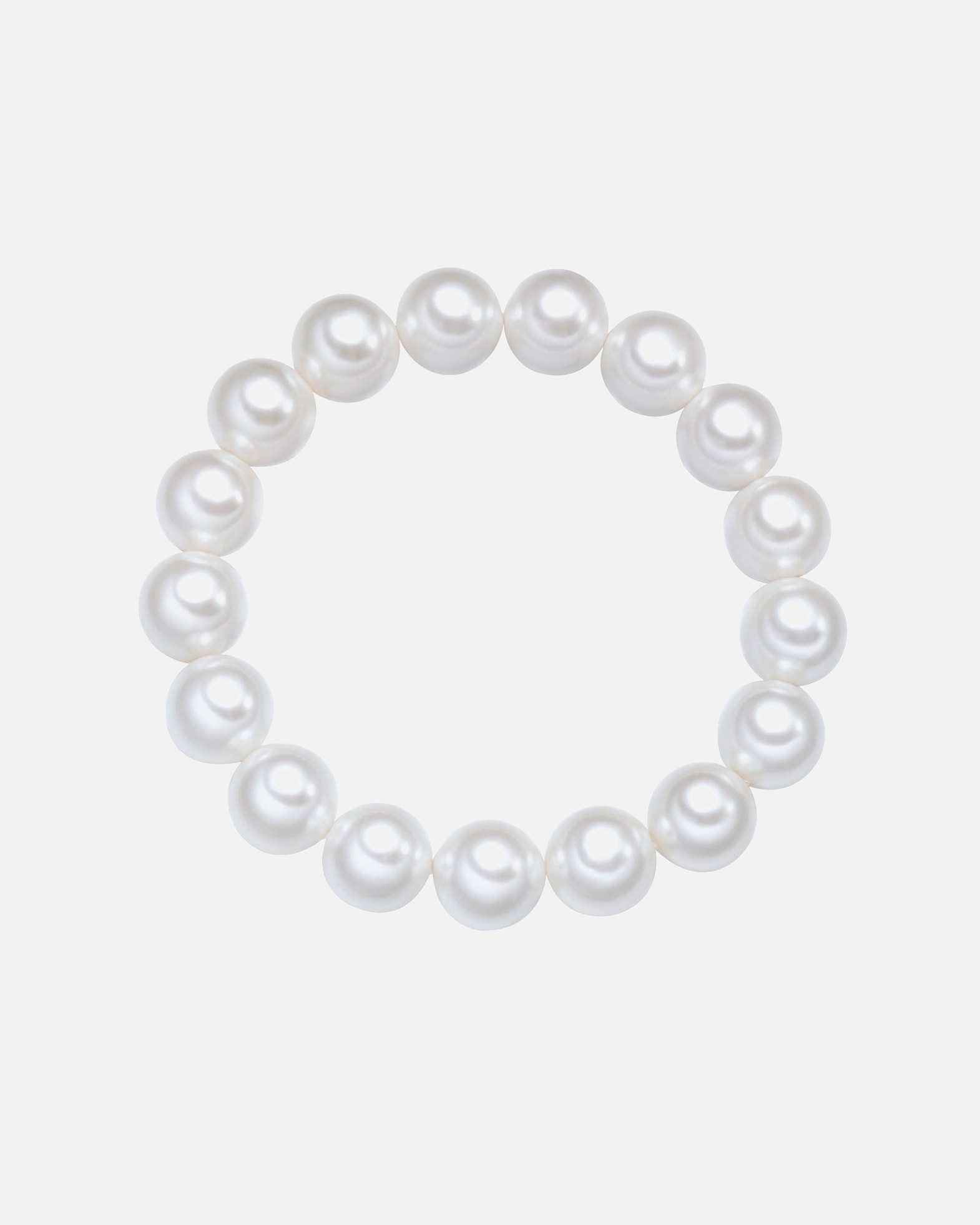Armband für Weiblich Yokoamii Perlen-Armband aus Metall-Legierung in Silber mit Muschelkernperle 1 Stück
