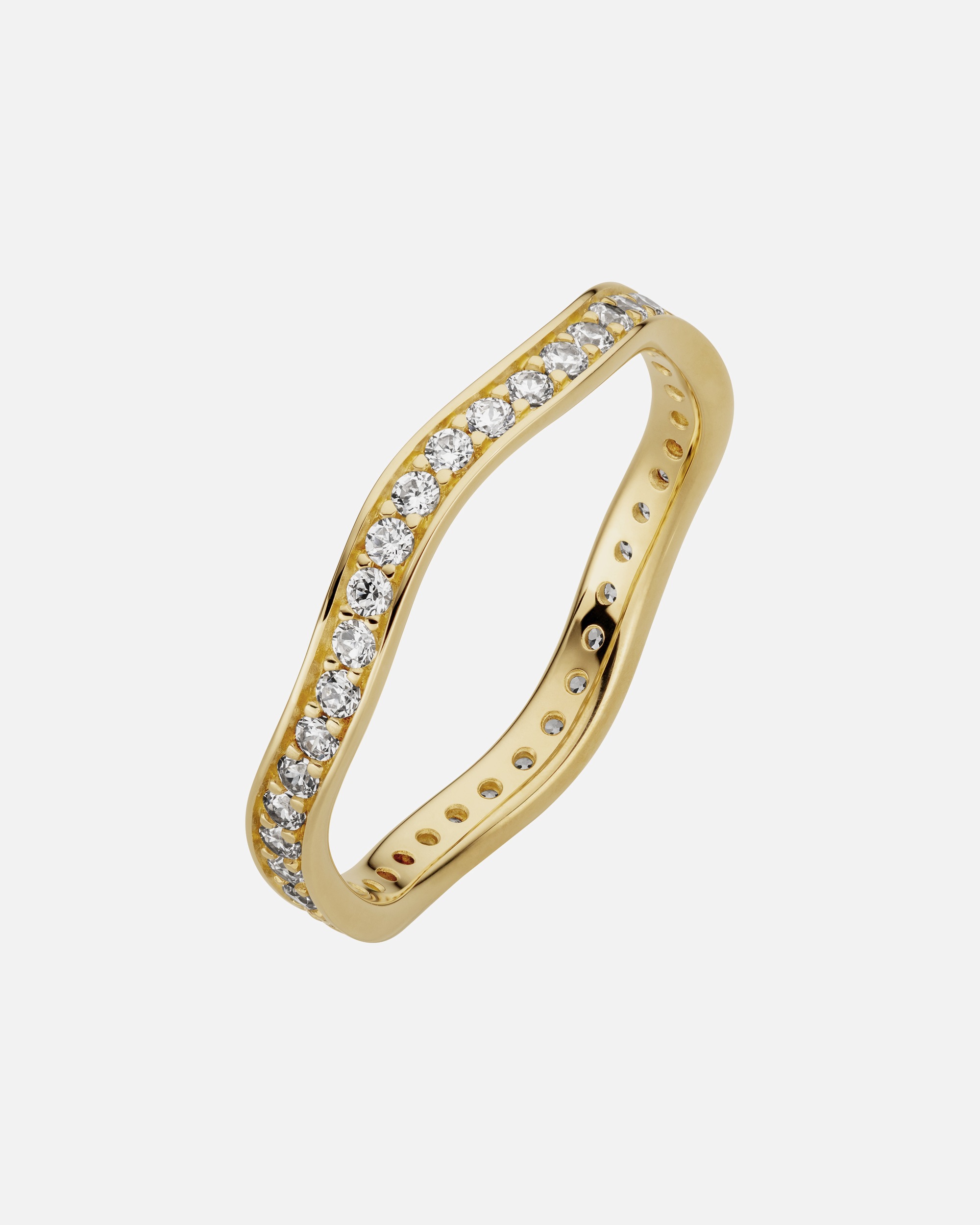 Ring für Weiblich Orolino Ring 333/- Gold Zirkonia weiß 052 (16,6)