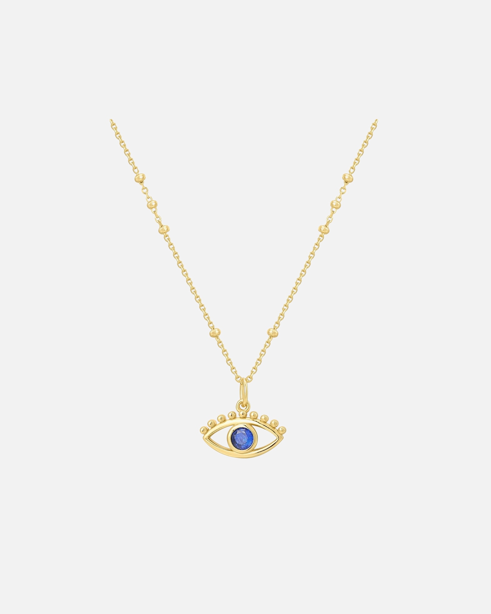 Halskette für Weiblich Glanzstücke München Halskette Allsehendes Auge aus Sterling Silber in gelbgold mit Zirkonia 1 Stück