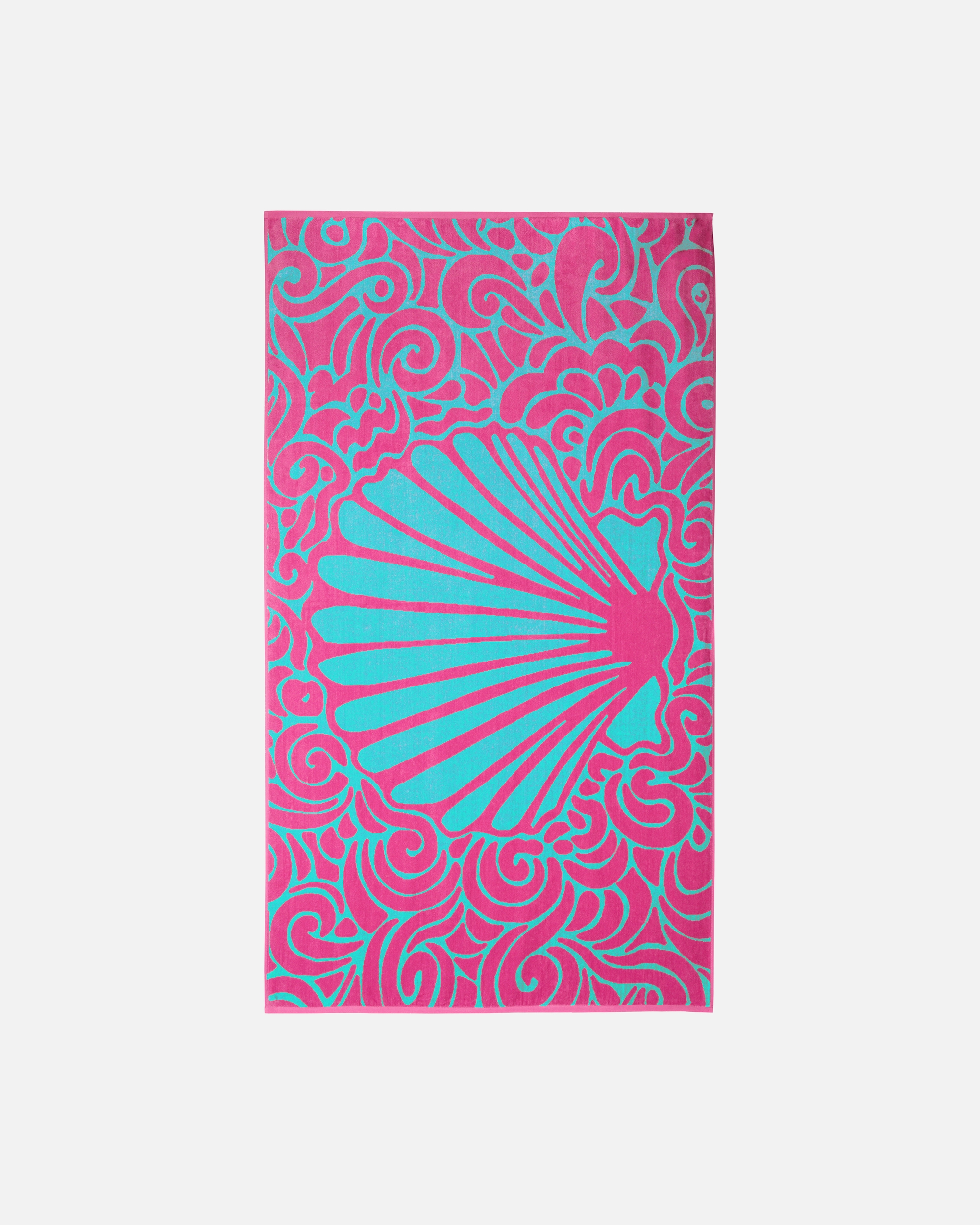 Handtuch für Unisex Vossen Vossen Strandtücher Aqua Flow prim rose - 0001 100x180 cm