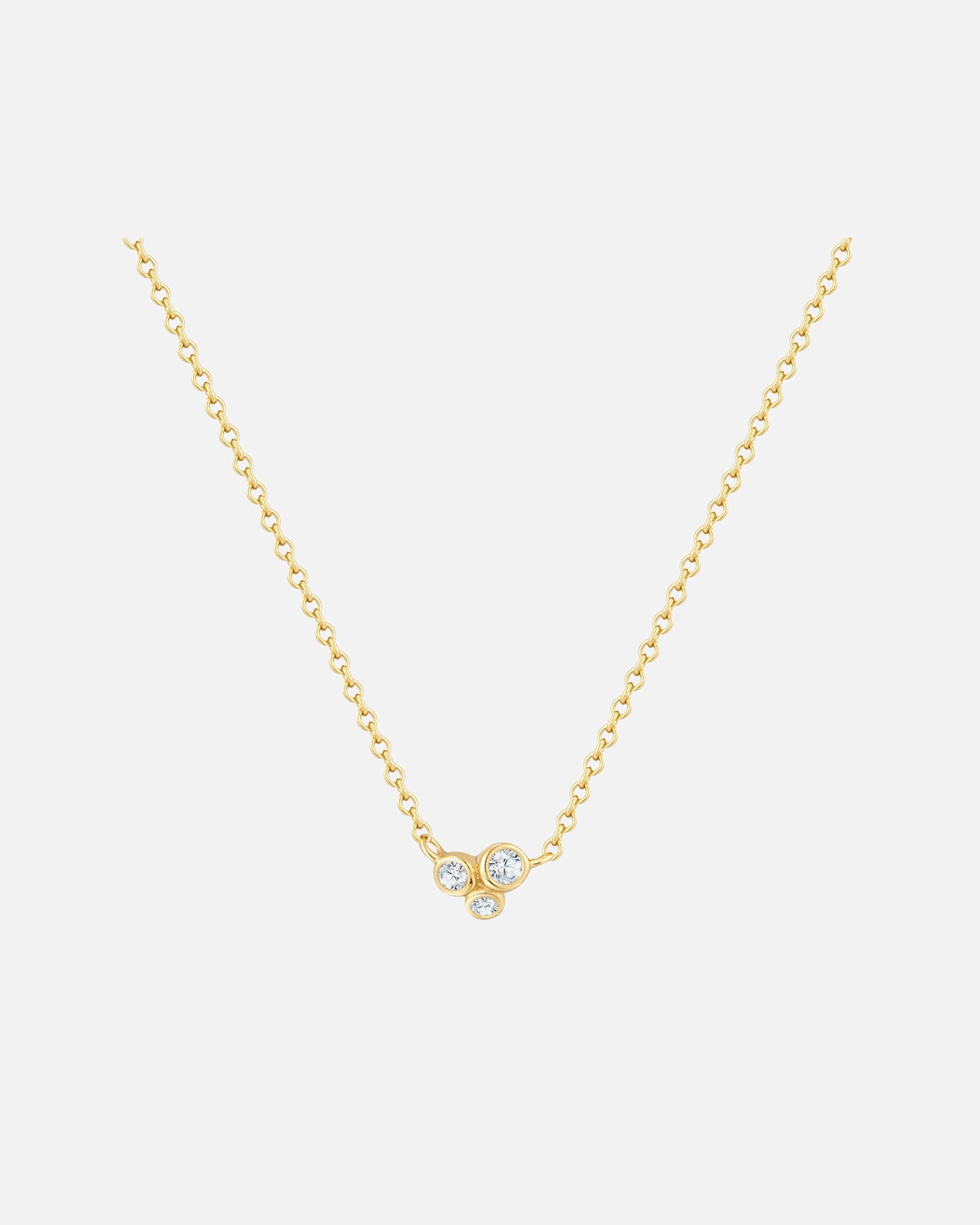 Halskette für Weiblich Glanzstücke München Halskette aus Sterling Silber in Gelbgold mit Zirkonia 40,0 cm Basiskette + 5,0 cm Verlängerung
