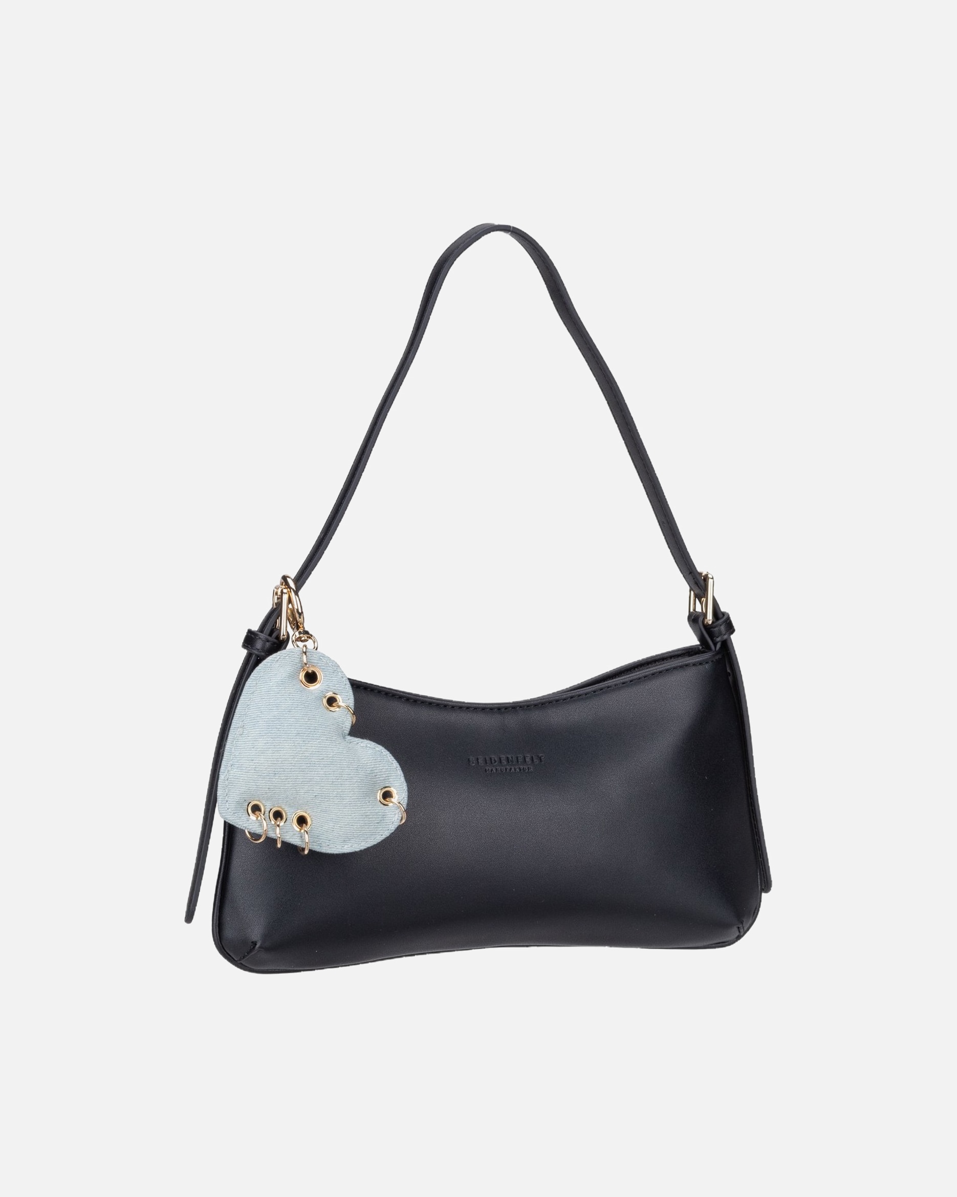 Handtasche für Weiblich Seidenfelt Handtasche Tahmela Pouchette Black