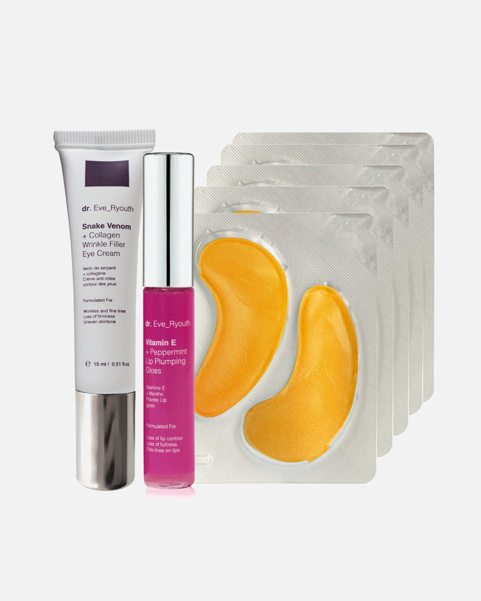 Gesichtspflegeset für Weiblich Dr. Eve_Ryouth 24K Gold Augen Set 1 Stück