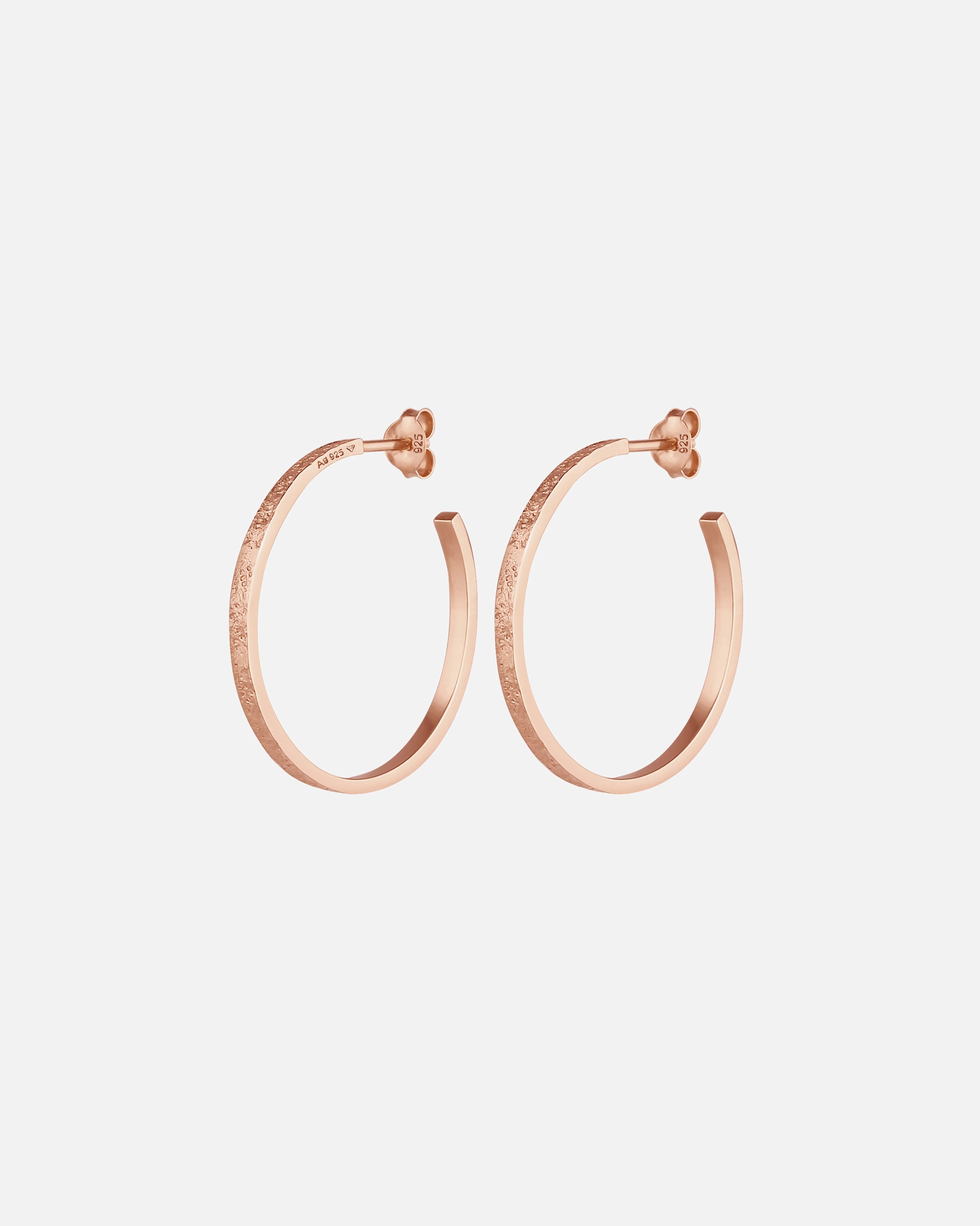 Creolen für Weiblich Elli Creolen Stecker Basic Hammerschlag 925 Silber 1 Stück