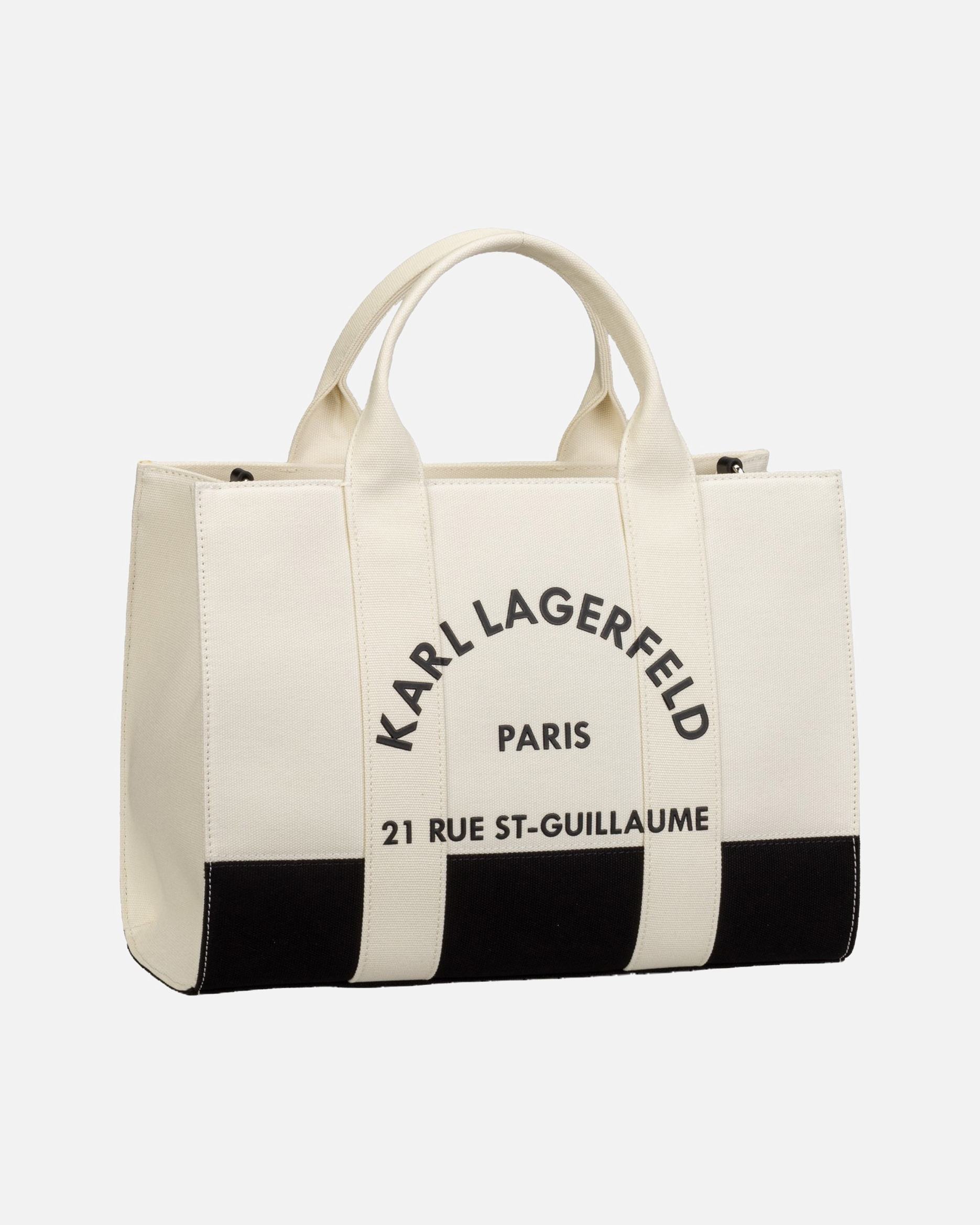 Handtasche für Weiblich Karl Lagerfeld Handtasche K/RSG Square MD Col. Block White/Black