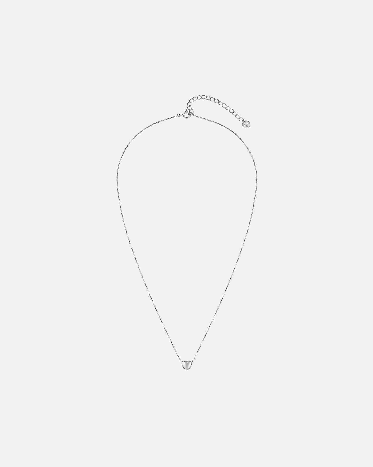 Halskette für Weiblich Glanzstücke München Halskette Herz aus Sterling Silber in silber 40,0 cm Basiskette + 5,0 cm Verlängerung