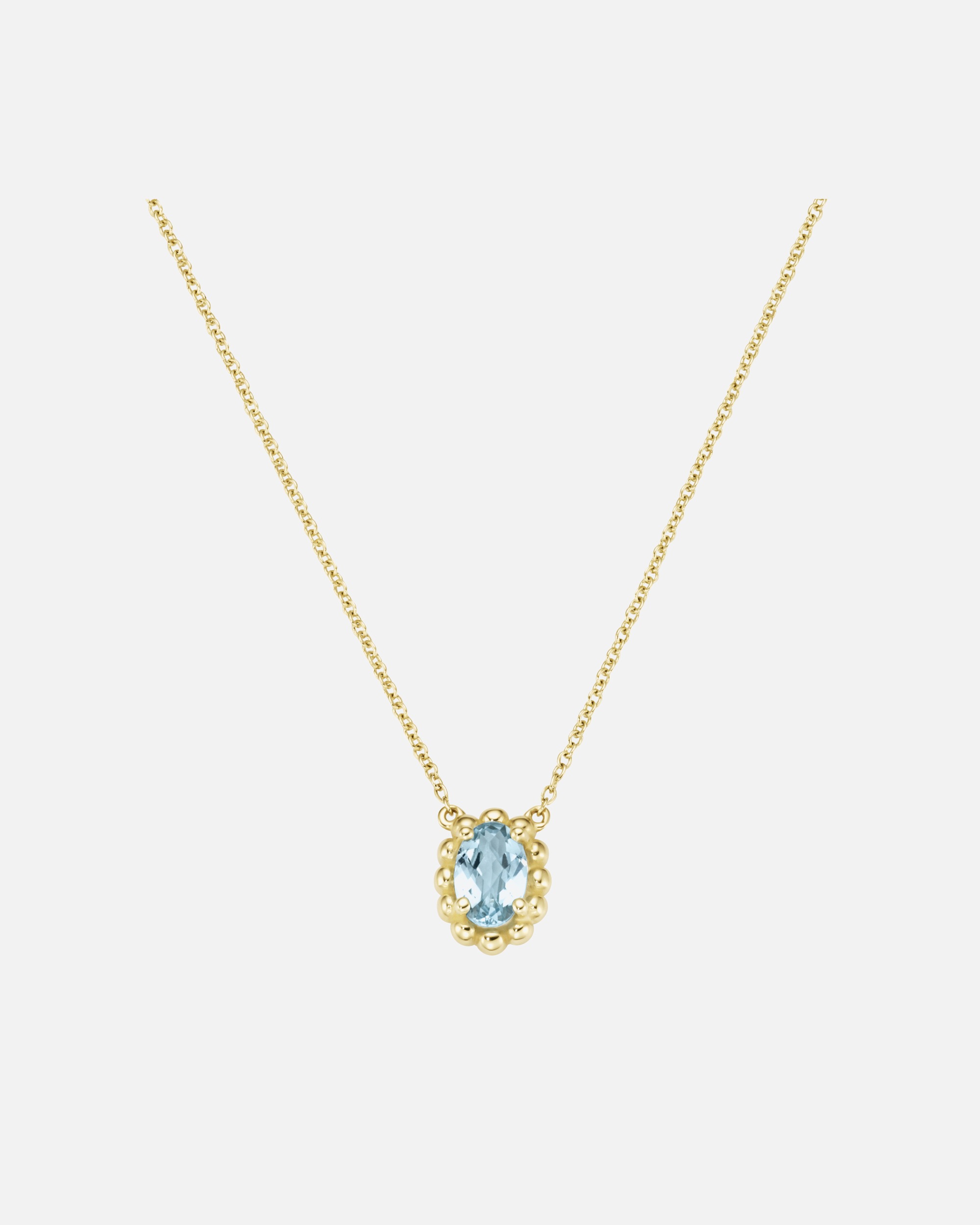 Halskette für Weiblich Luigi Merano Collier mit einem Edelstein, Gold 375 Blau