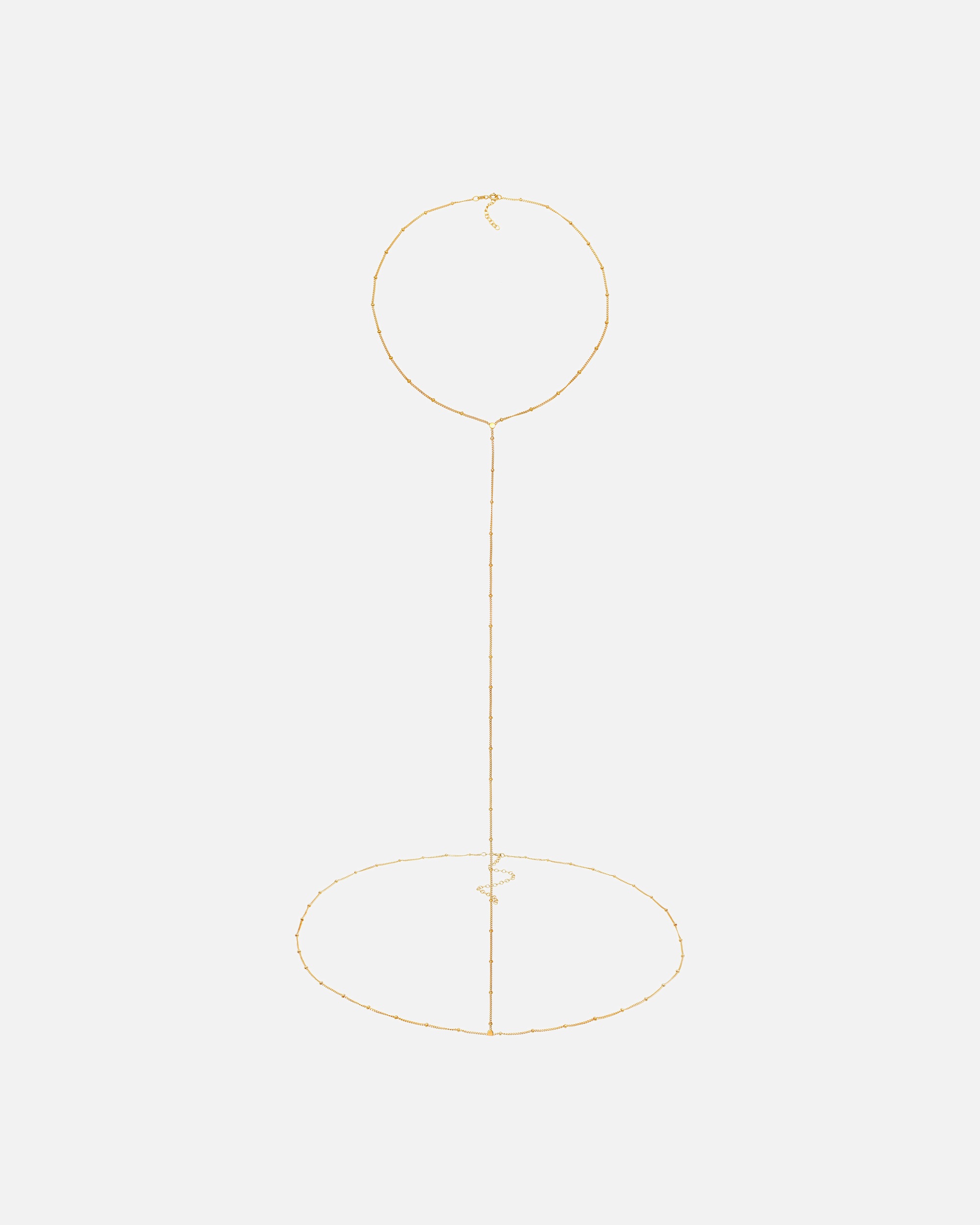 Halskette für Weiblich Elli Taillenkette Body Chain Kugelkette 925 Silber 1 Stück