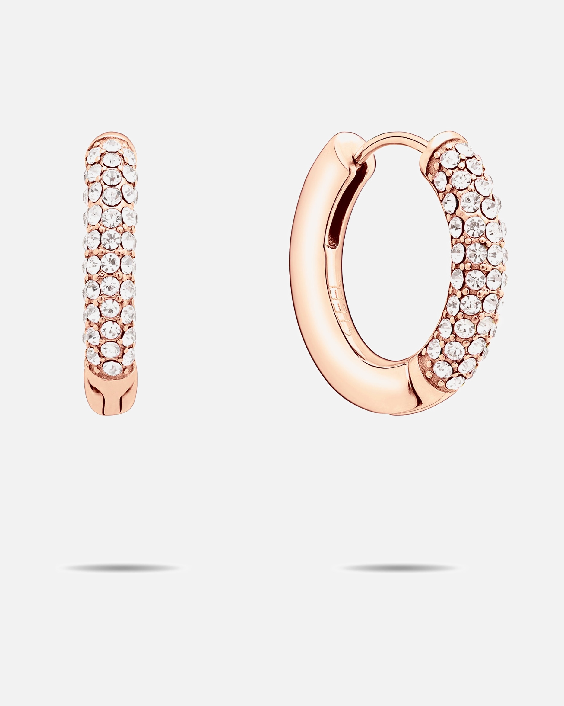 Ohrringe für Weiblich Tamaris Creolen Edelstahl roségold