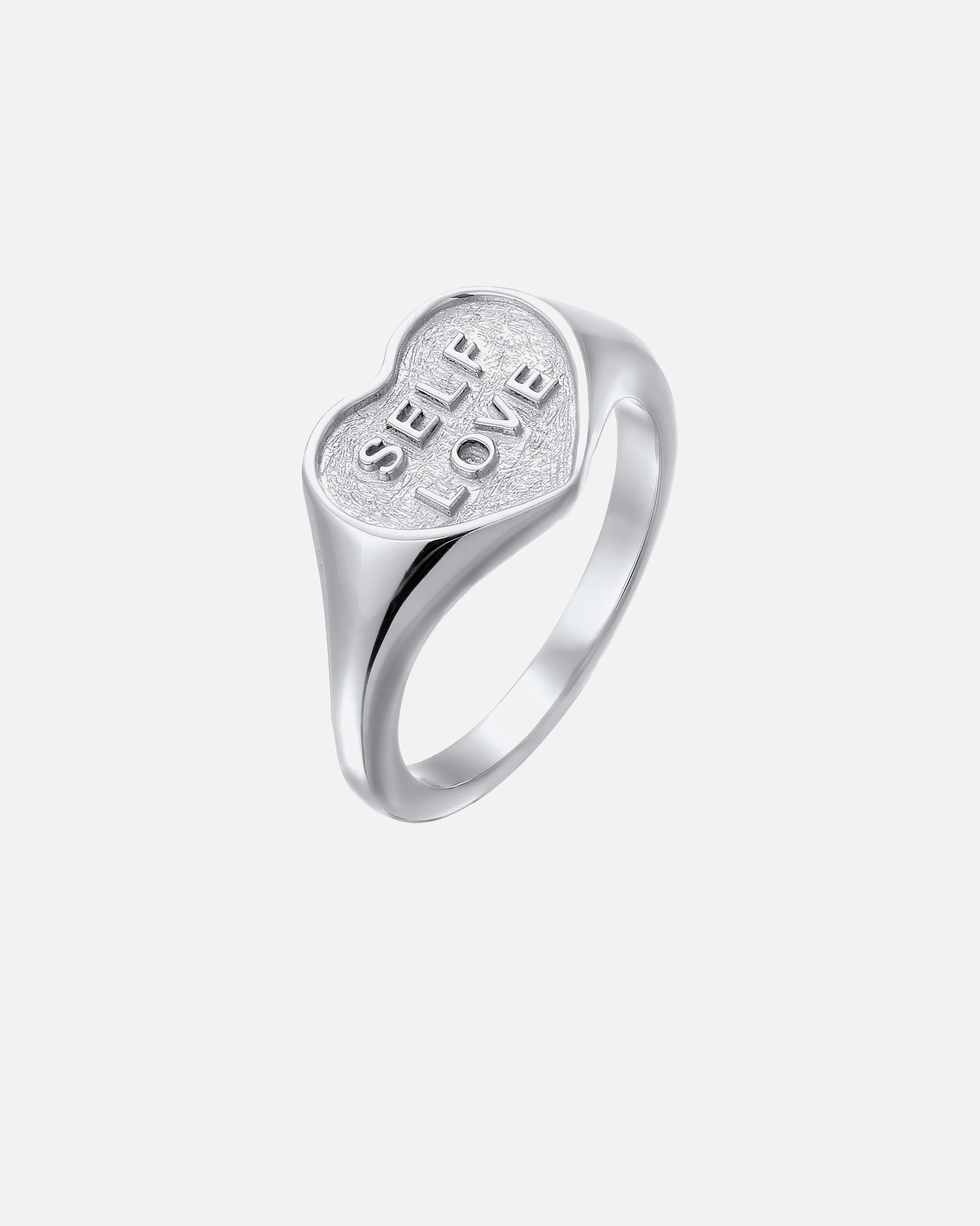 Ring für Weiblich Elli Siegelring Herz 925 Sterling Silber 52