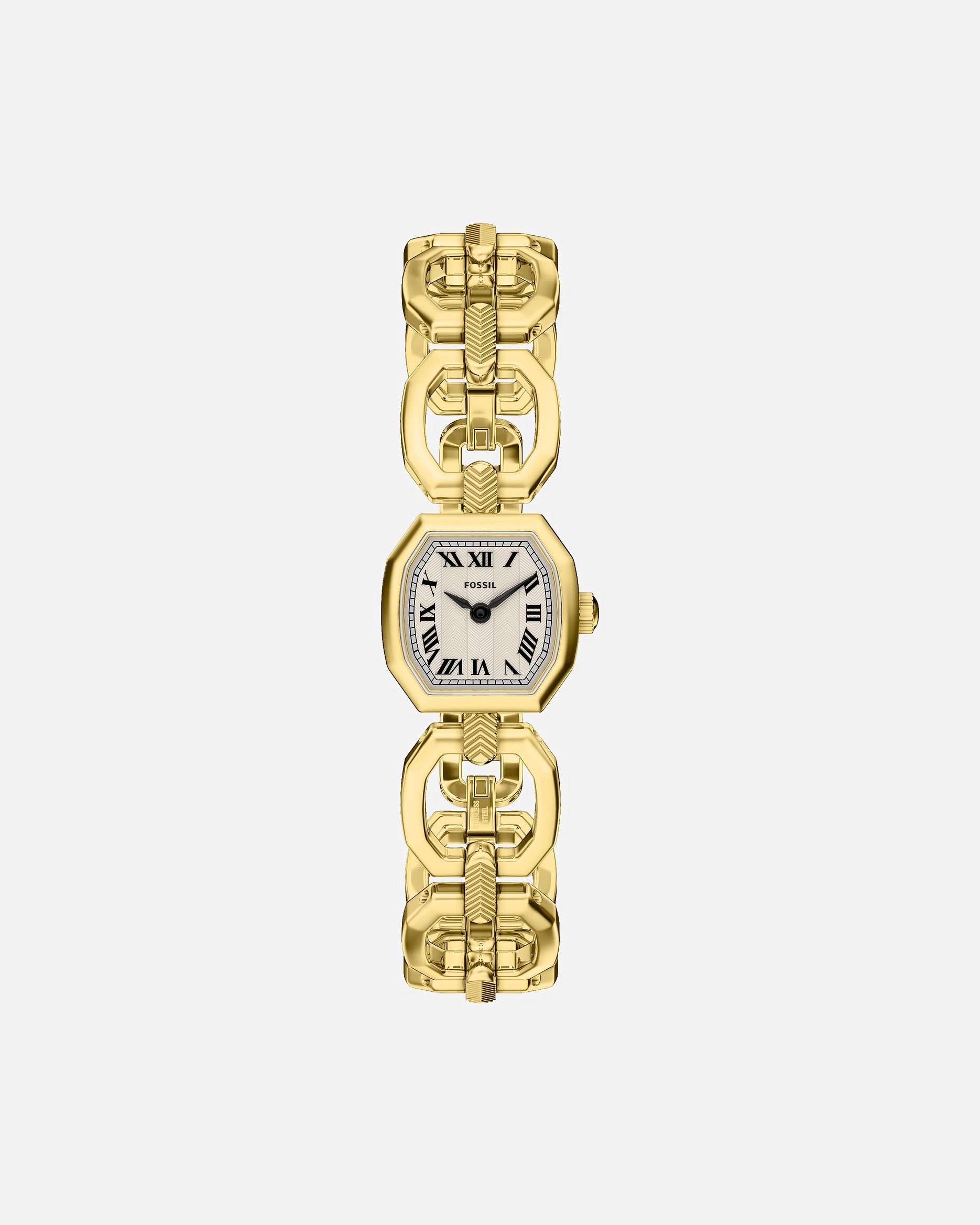 Uhr für Weiblich Fossil Damenuhr Edelstahl gold