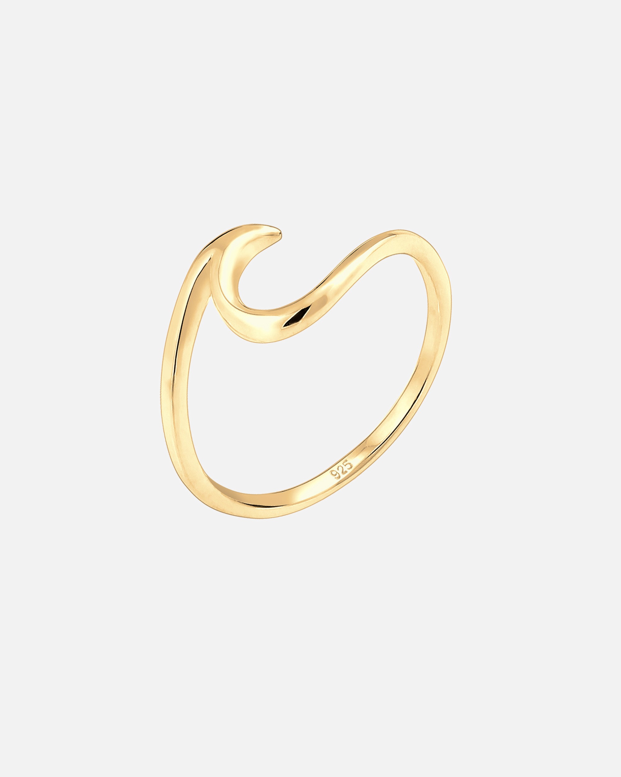 Ring für Weiblich Elli Wellen Wave Strand Trend 925 Sterling Silber 50