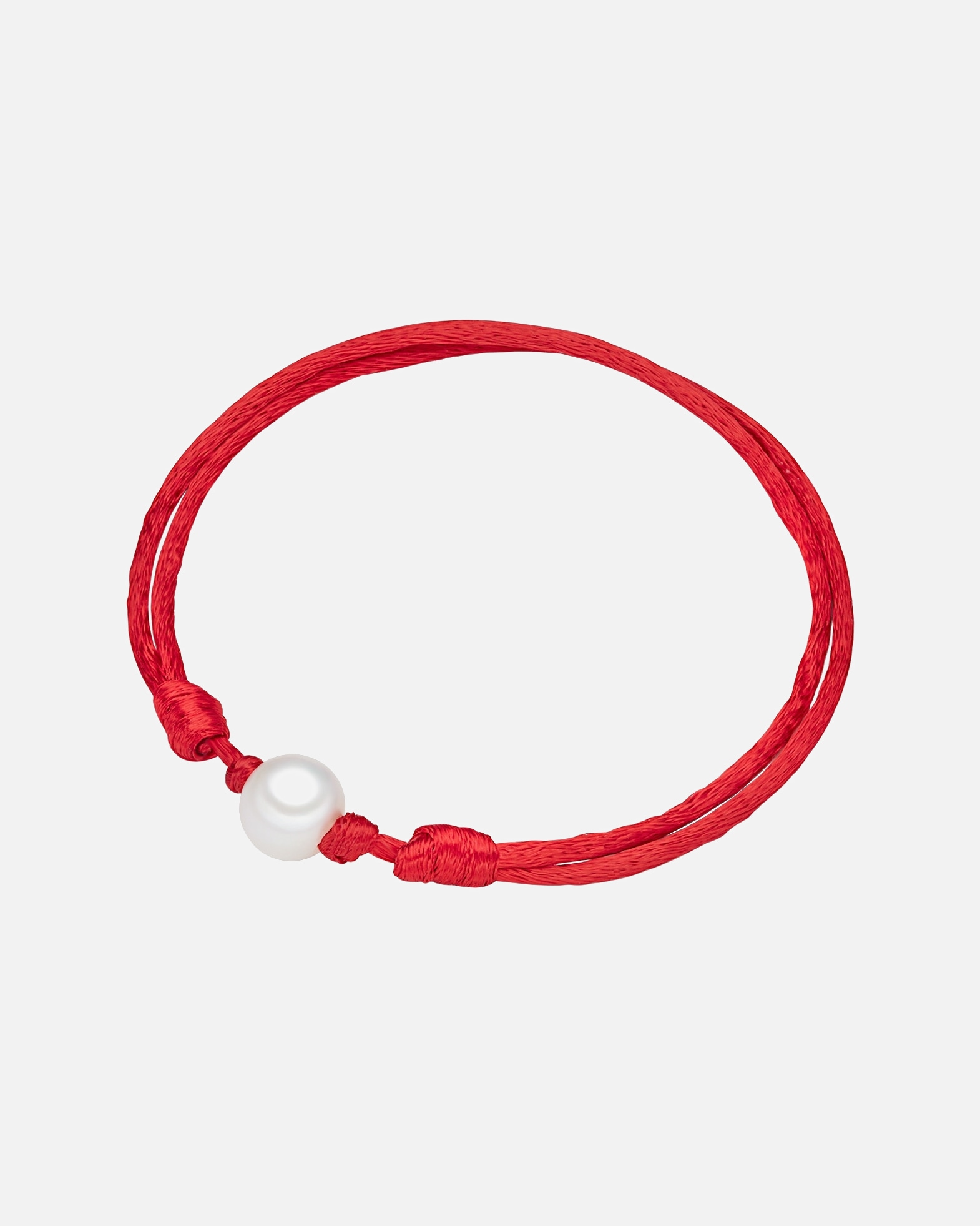 Armband für Weiblich Valero Pearls Perlen-Armband Satin Süßwasser-Zuchtperle in Rot 1 Stück
