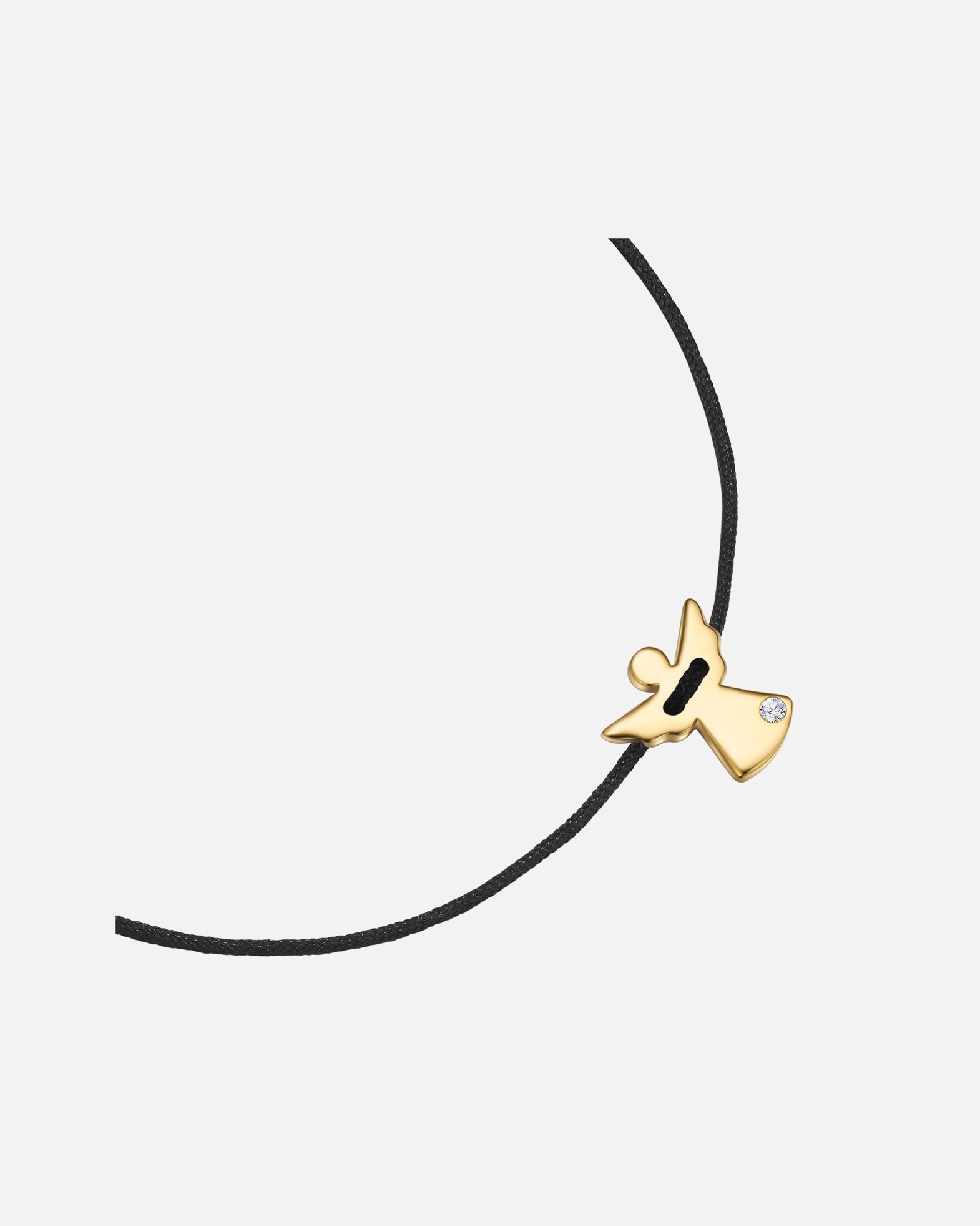 Armband für Weiblich Glanzstücke München Armband Engel aus Sterling Silber in gelbgold mit Lab Grown Diamond 15,0 - 22,0 cm, flexibel einstellbar