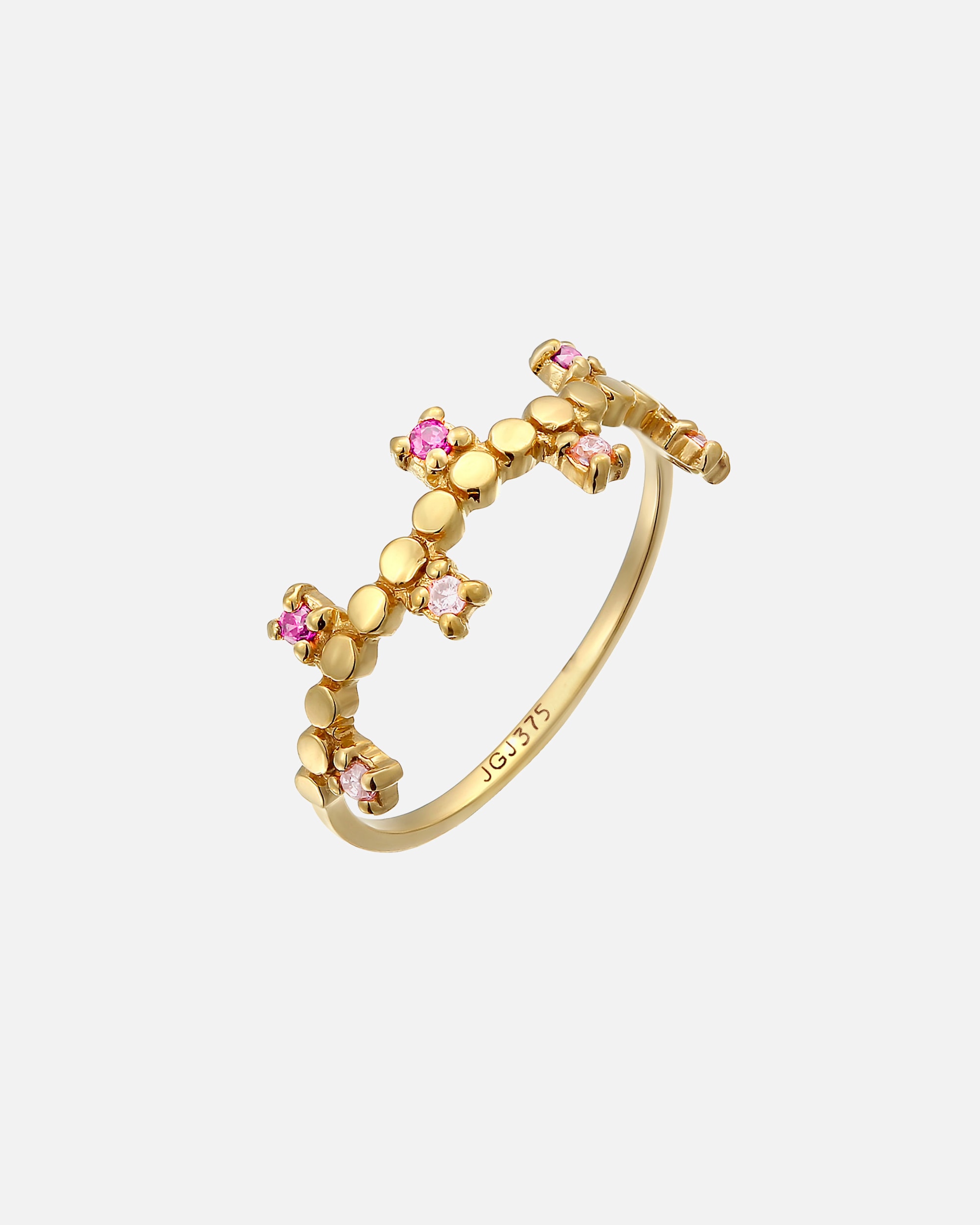 Ring für Weiblich Haze & Glory Default Brand Line Victory of Love 375 Gelbgold 54