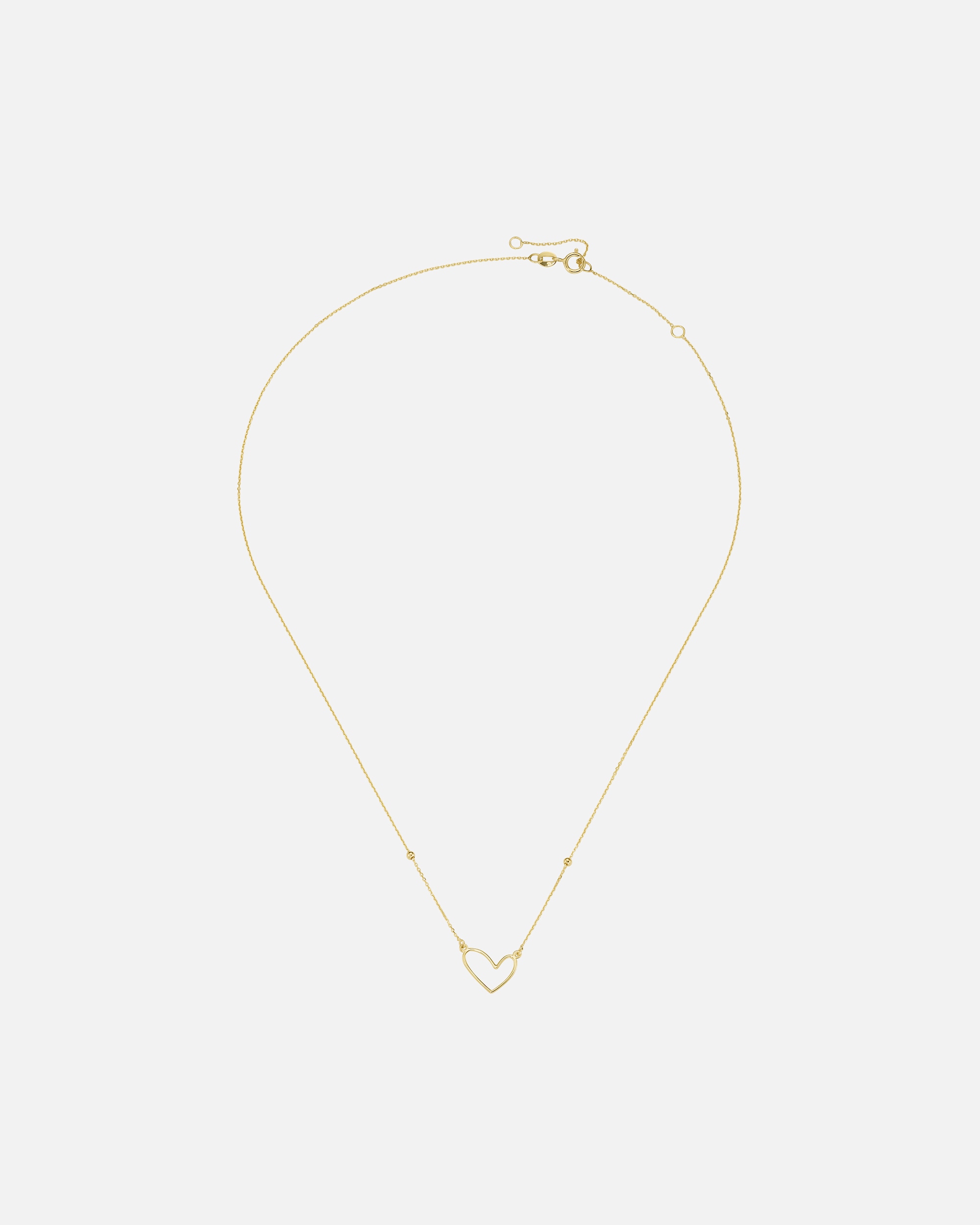 Halskette für Unisex Luigi Merano Collier Herz Mittelteil, Gold 585 45 cm