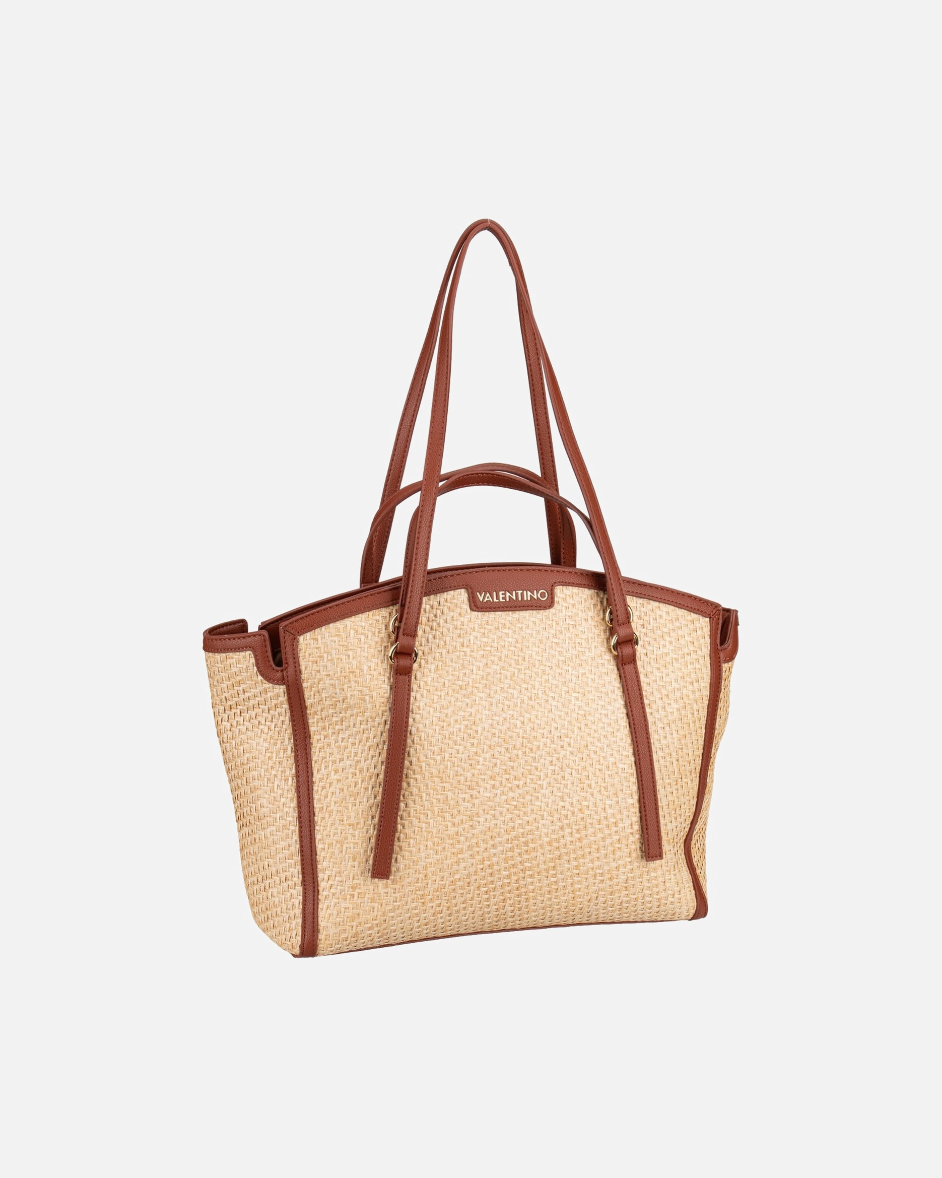 Shopper für Weiblich Valentino by Mario Valentino Shopper Demetra 901 Naturale/Cuoio