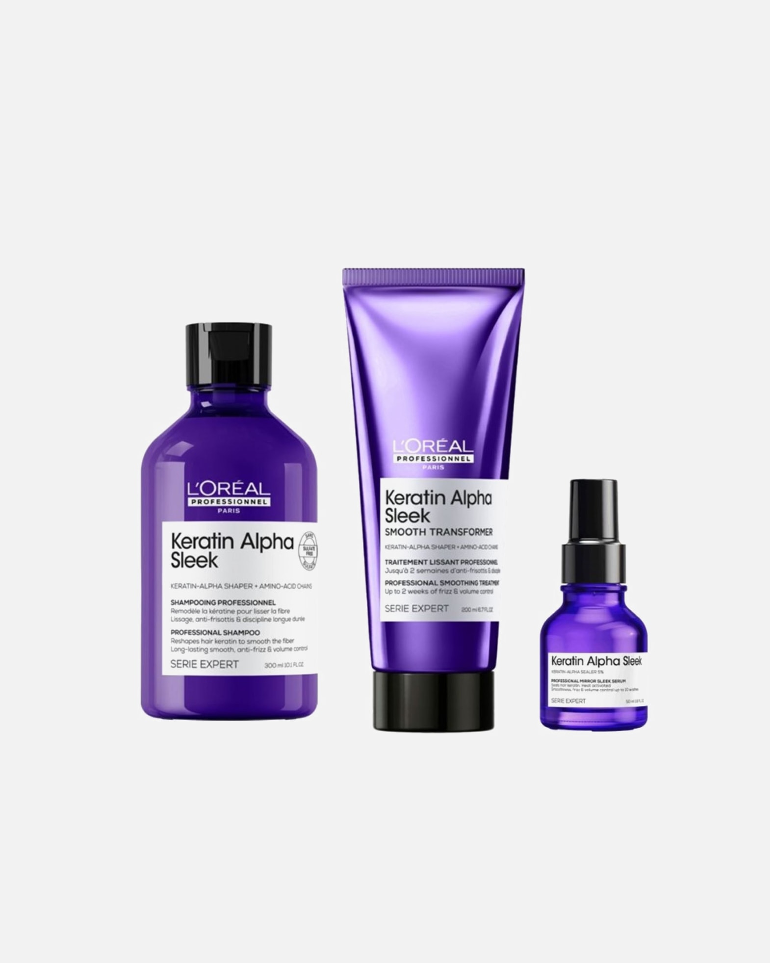 Haarpflegeset für Weiblich Keratin Alpha Sleek Bundle Serum 1 Stück