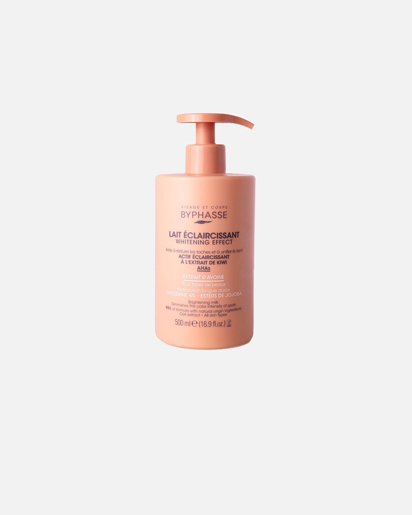Körpermilch für Unisex Byphasse Hafer-aufhellende Körpermilch 500 ml