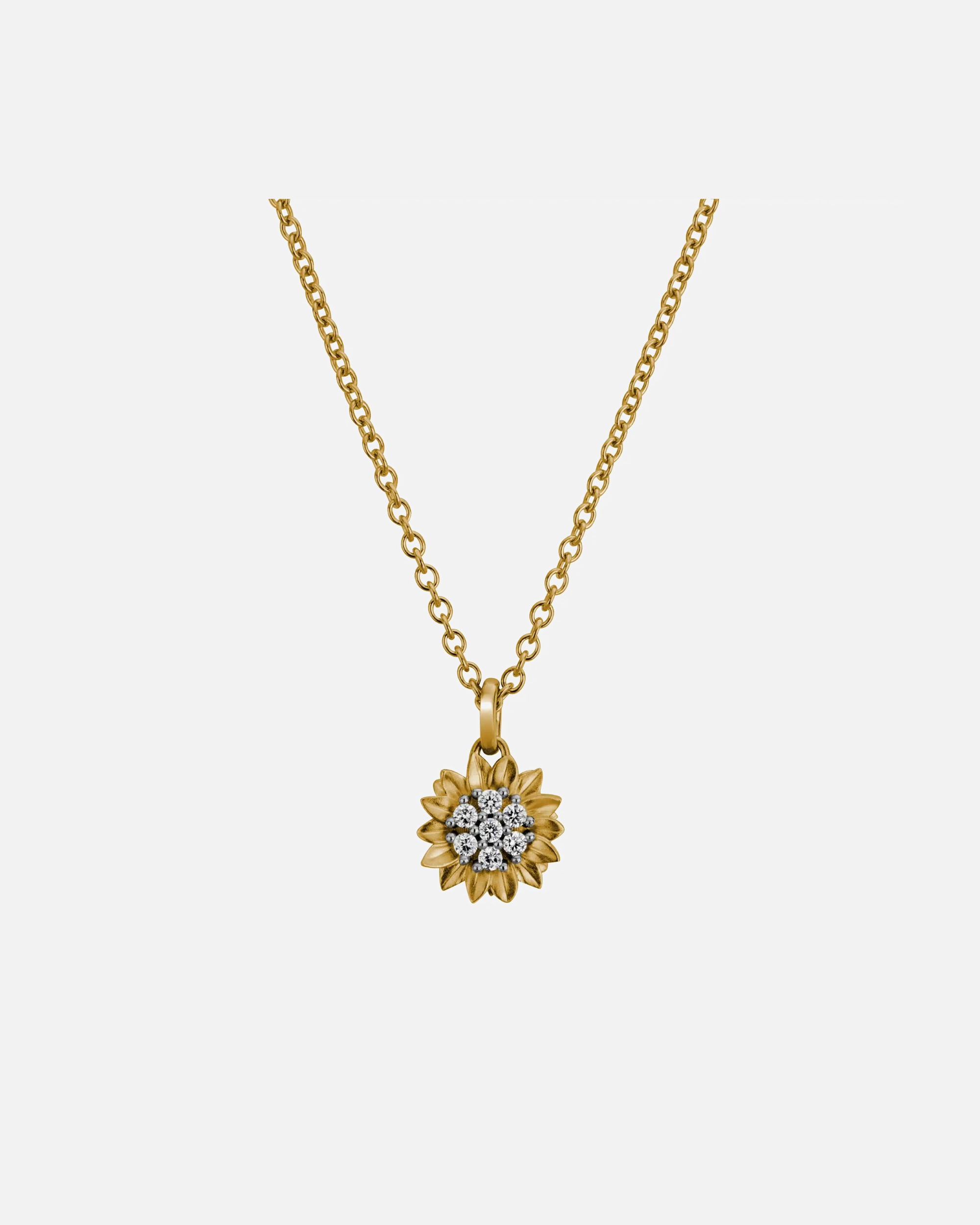 Halskette für Weiblich Lyomi Default Brand Line Anhänger mit Kette 585/- Gold Diamant Lab Grown weiß 0,14ct. mehrfarbig