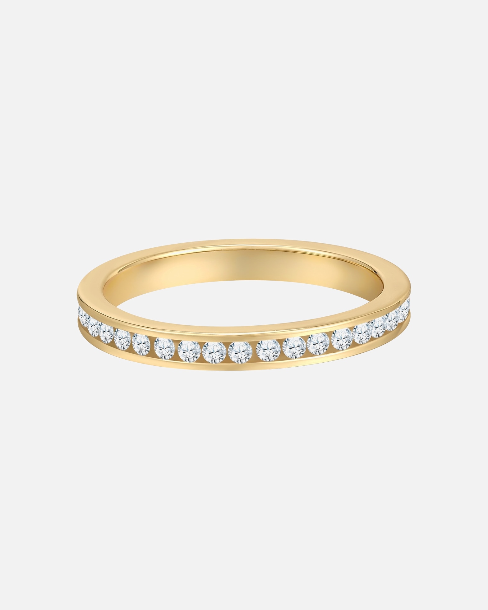Ring für Weiblich Rafaela Donata Ring aus Sterling Silber in Gelbgold mit Zirkonia 52