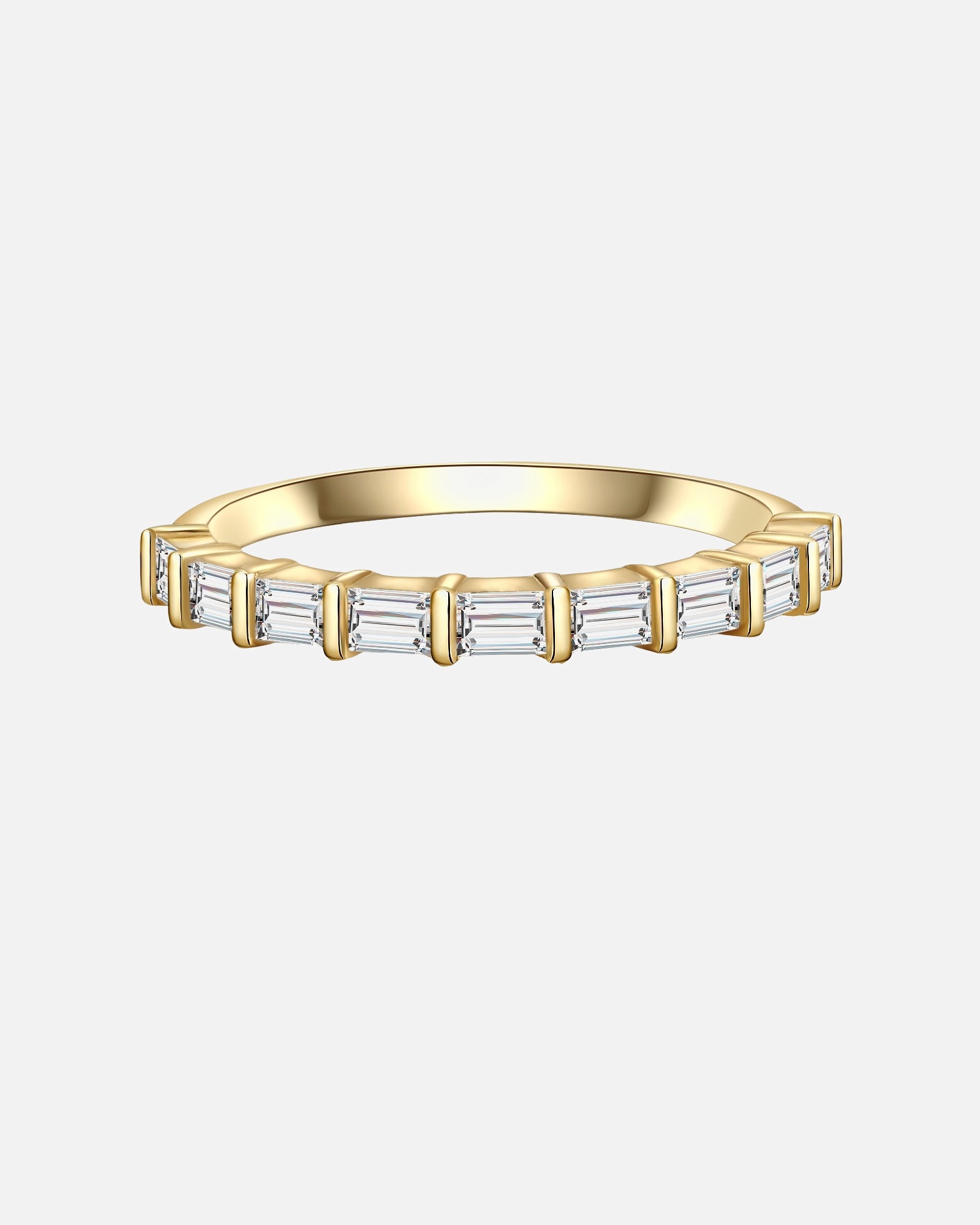 Ring für Weiblich Glanzstücke München Ring Sterling Silber gelbgold Zirkonia weiß 48