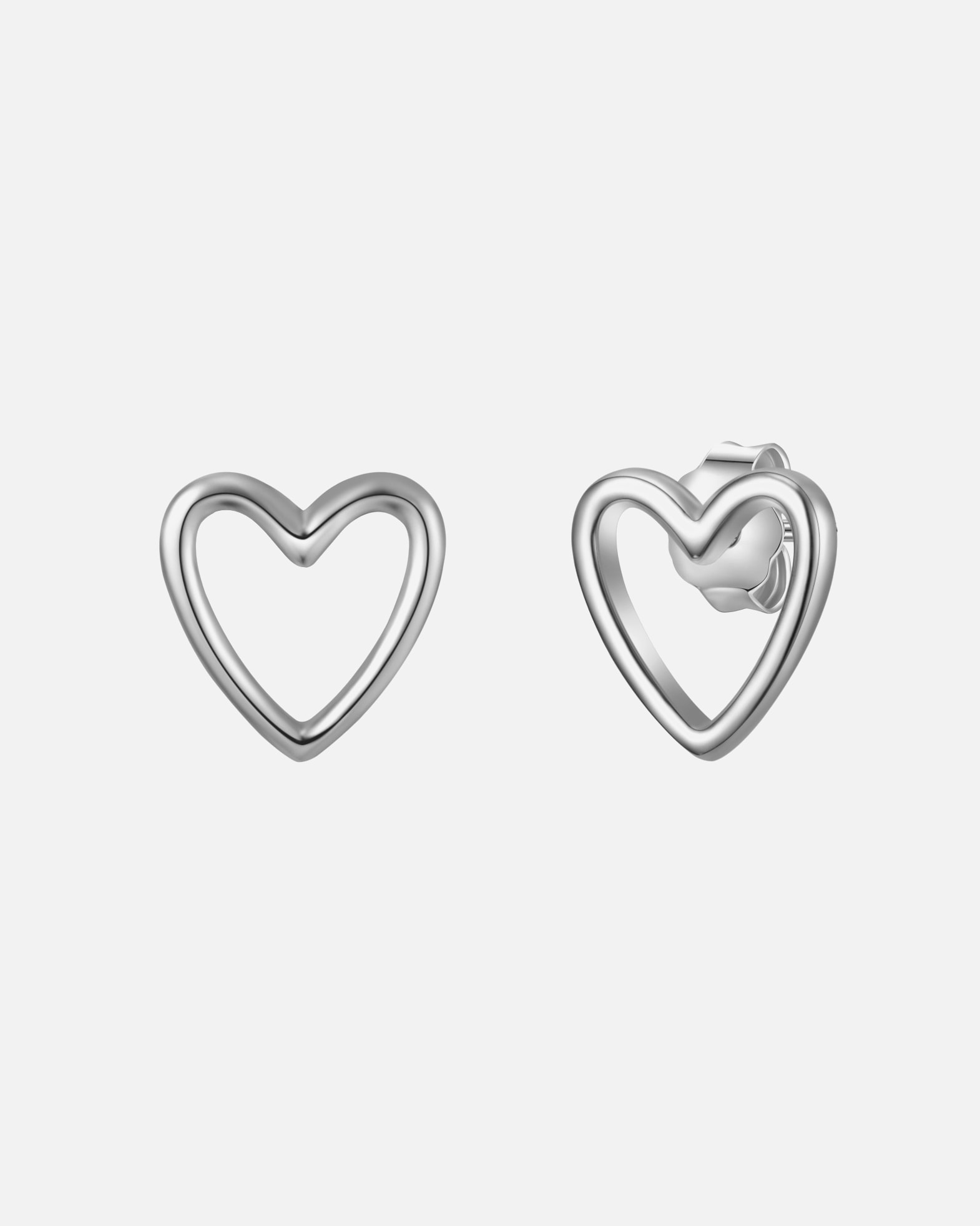Ohrringe für Weiblich Glanzstücke München Ohrstecker Herz aus Sterling Silber in roségold 1 Stück