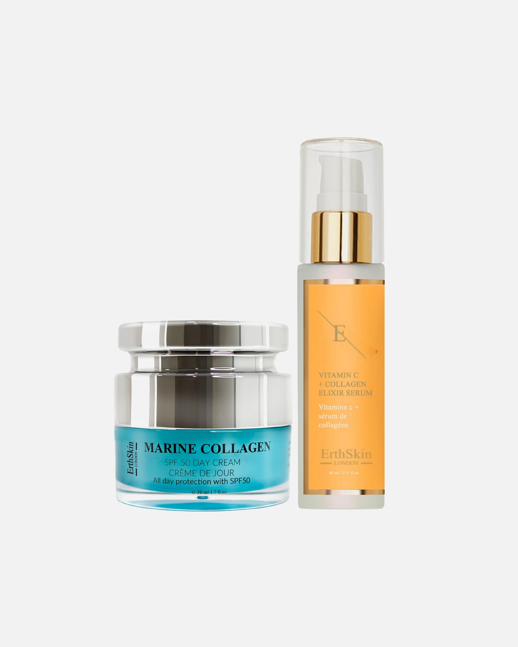 Gesichtspflegeset für Weiblich ErthSkin London LSF & Vitamin C Duo 1 Stück