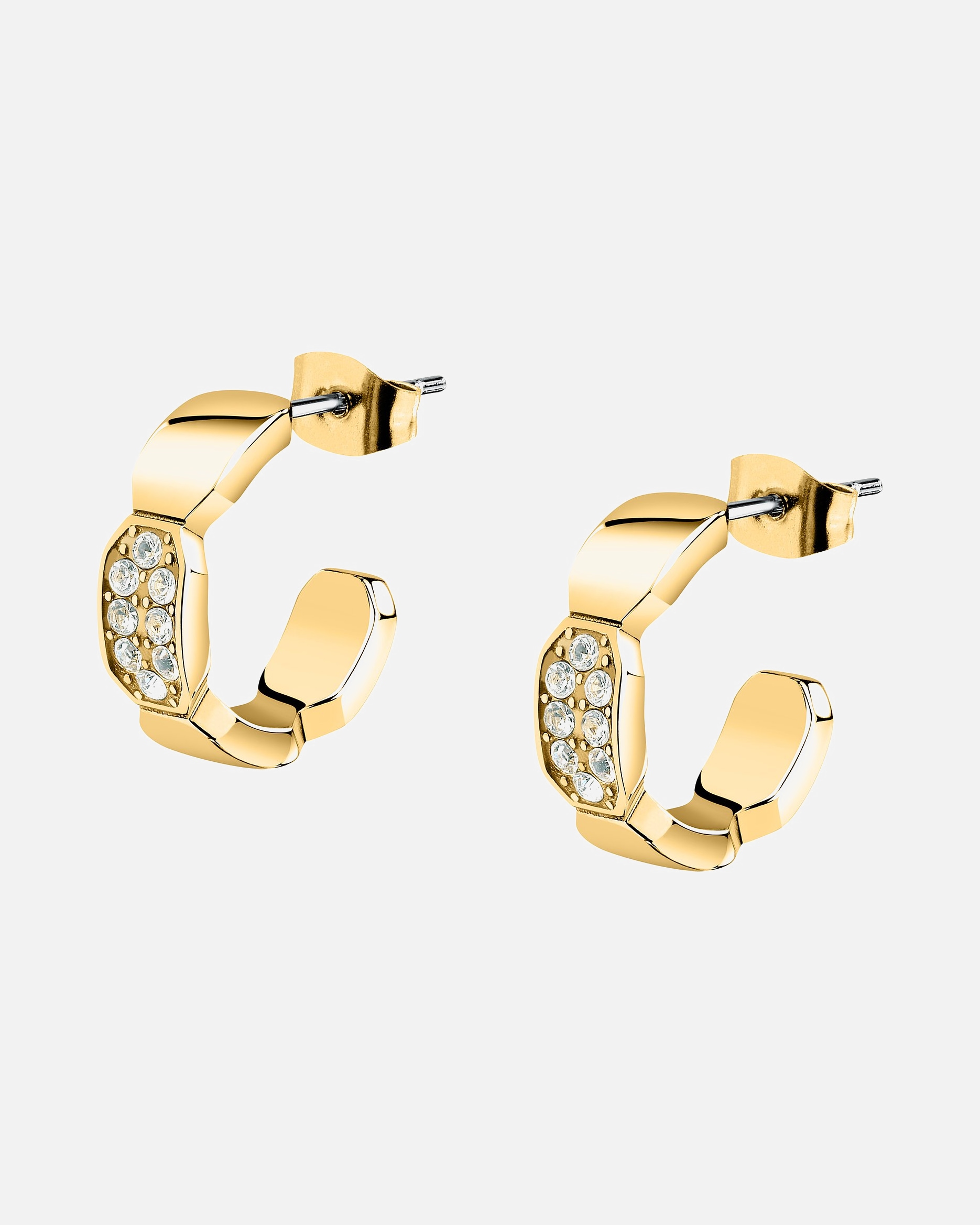 Ohrringe für Weiblich Karl Lagerfeld Ohrstecker Edelstahl gelbgold