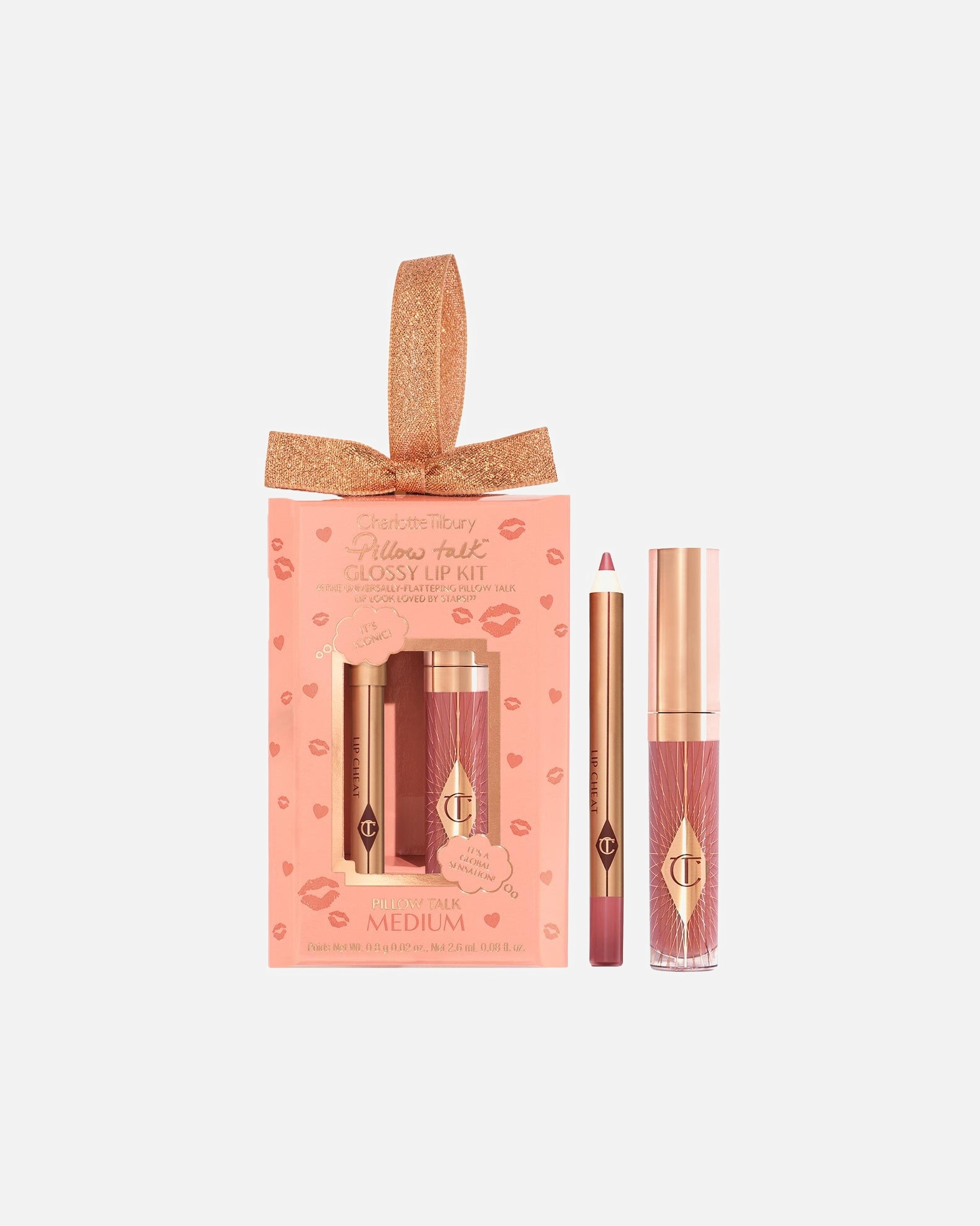 Lipgloss für Unisex Charlotte Tilbury PILLOW TALK MINI GLOSSY LIPS DUO - PILLOW TALK MEDIUM PILLOW TALK MINI GLOSSY LIPS DUO - PILLOW TALK MEDIUM