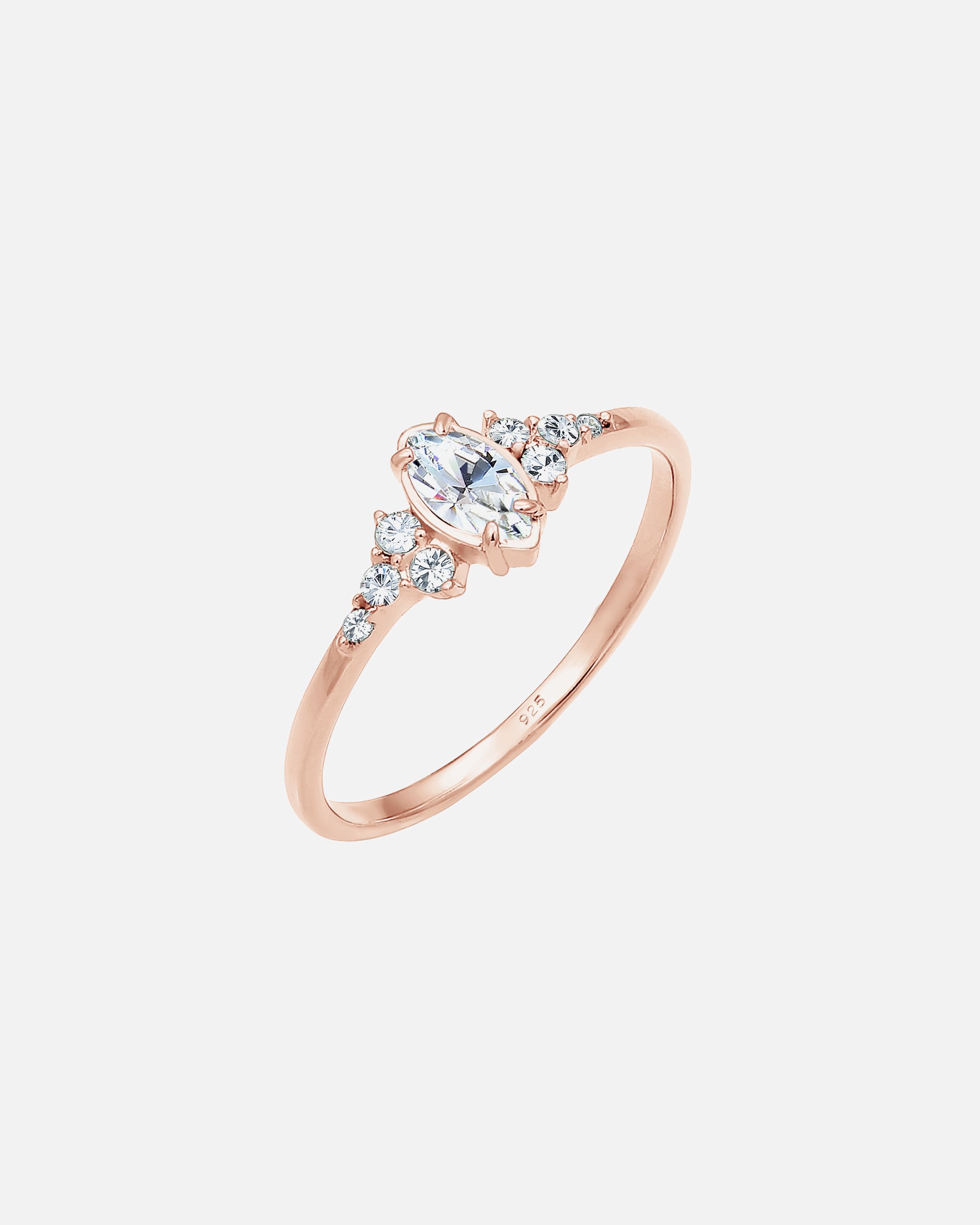 Ring für Weiblich Elli Elli Ring Marquise Valentin 925 Silber, mit Kristallen von Swarovski® 54