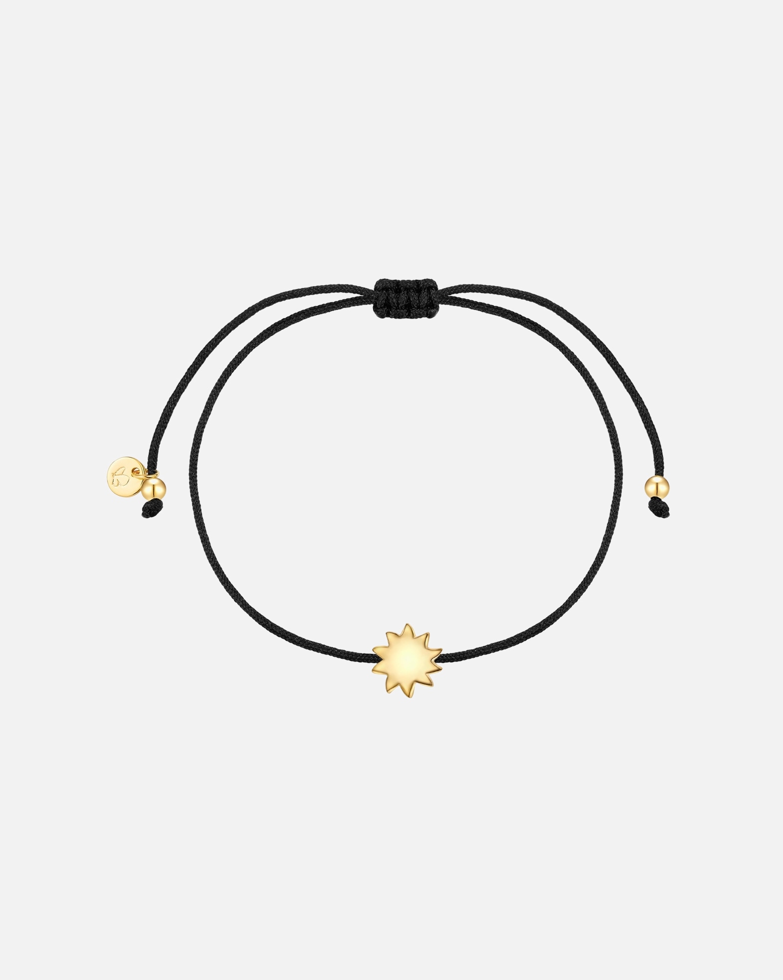 Armband für Weiblich Armband Sonne aus Sterling Silber in gelbgold 15,0 - 22,0 cm, flexibel einstellbar