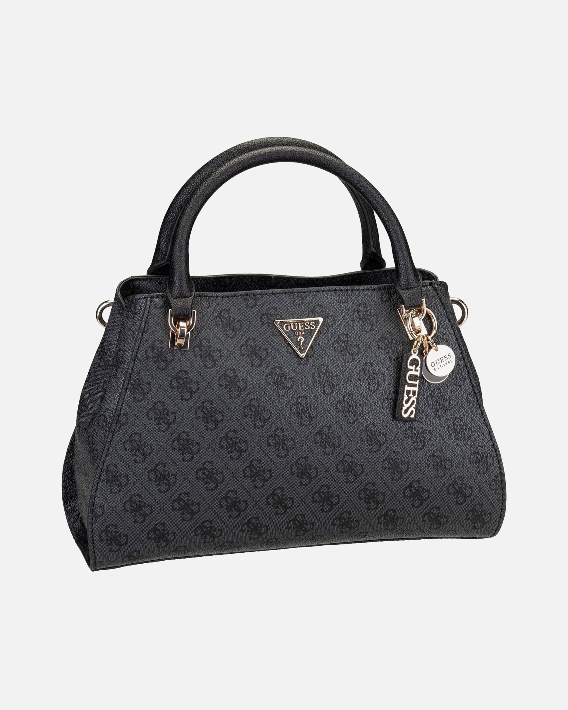 Handtasche für Weiblich GUESS Handtasche Noelle II Luxury SAT 72070 Logo Coal Logo