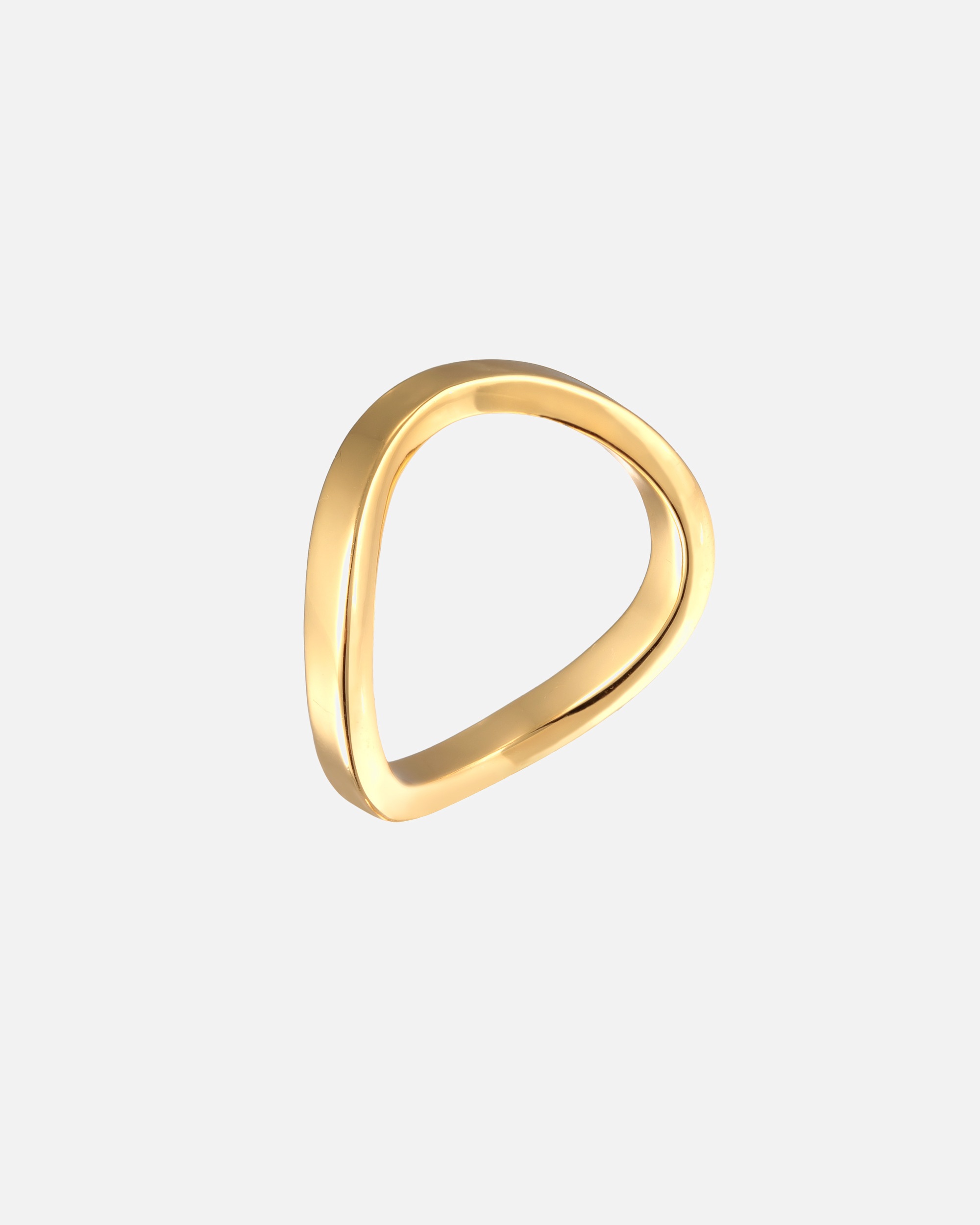 Ring für Weiblich Elli Elli Ring Bandring Stapelring Welle Farbe Gold für Damen 54