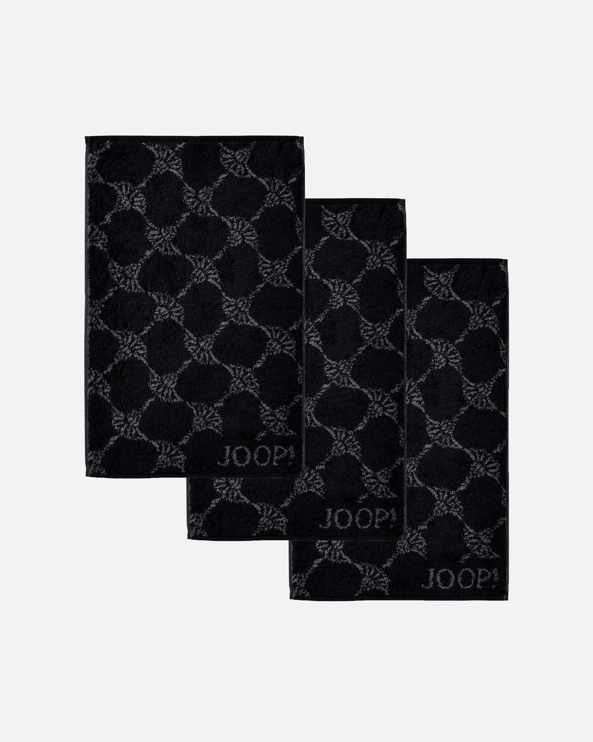 Handtuch für Unisex JOOP! Gästetuch 'Classic Frottier' Baumwolle Schwarz Cornflower