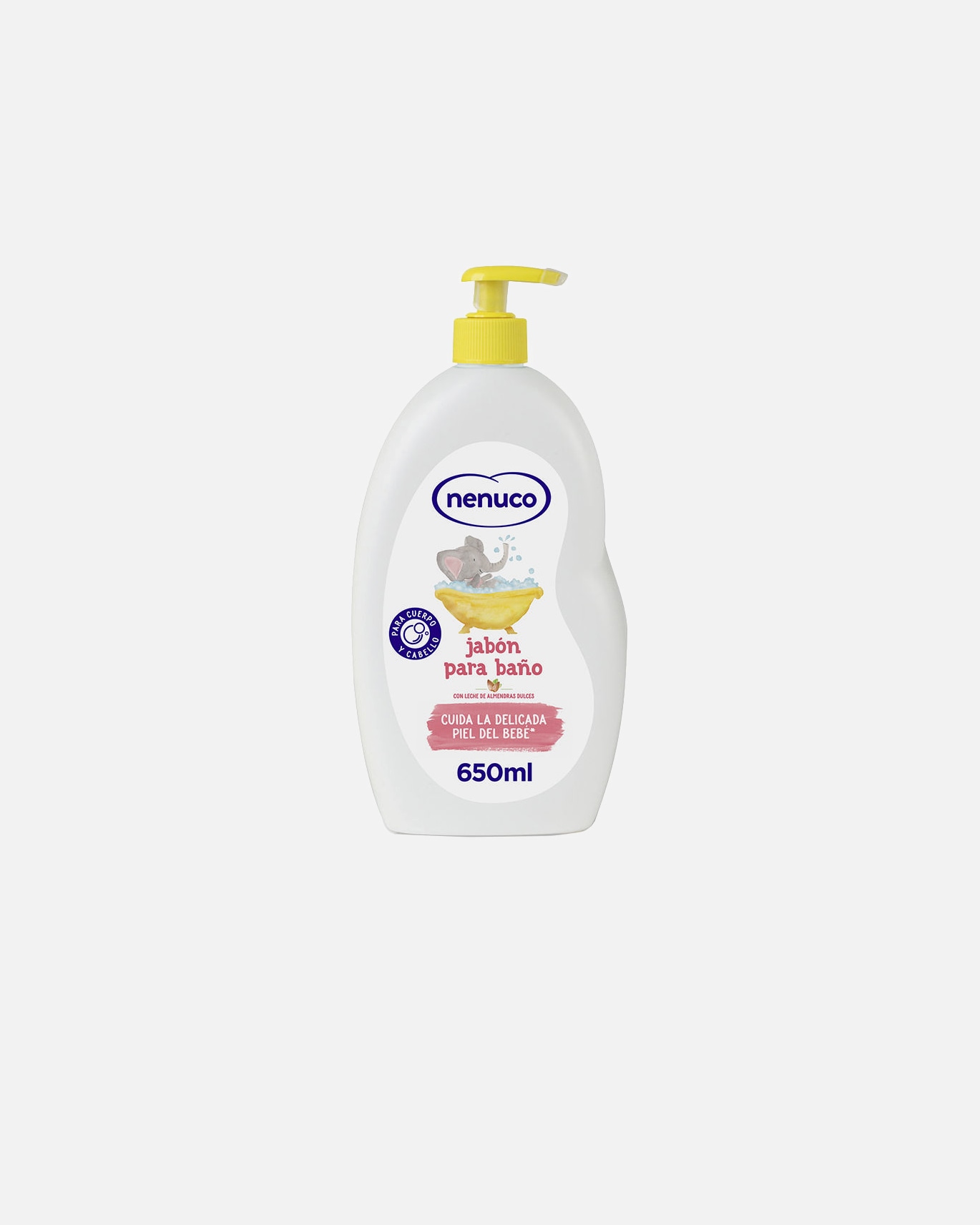 Babyduschgel für Unisex Nenuco FEUCHTIGKEITSBAD mit süßer Mandelmilch 650 ml