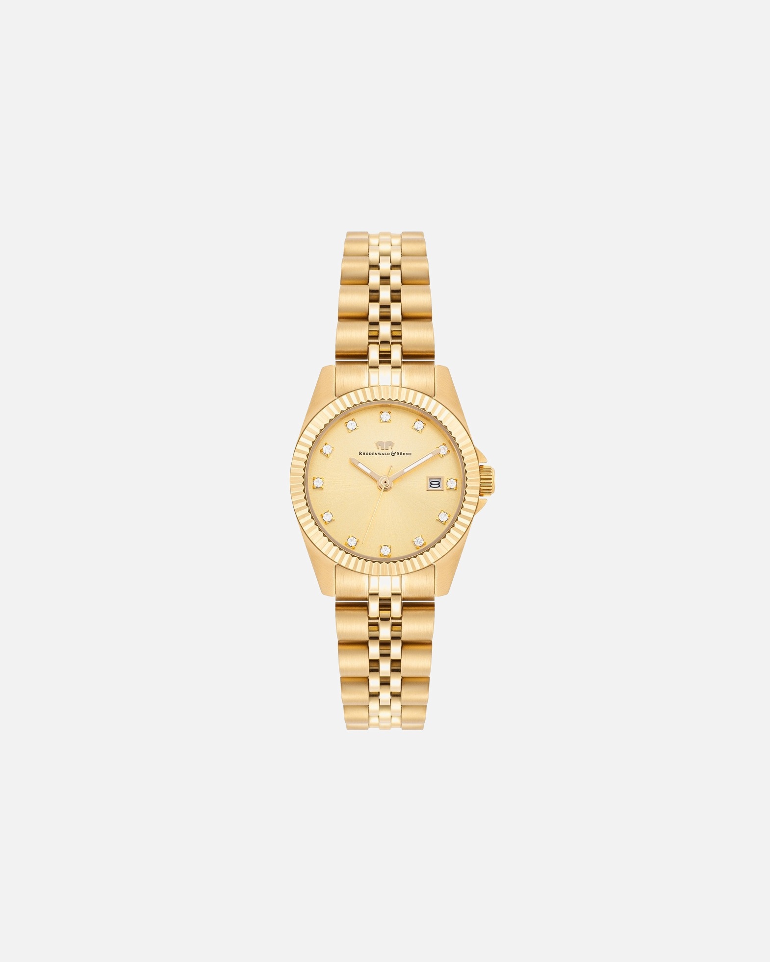 Uhr für Weiblich Armband-Uhr Cassina aus Edelstahl in gelbgold 27,5 mm