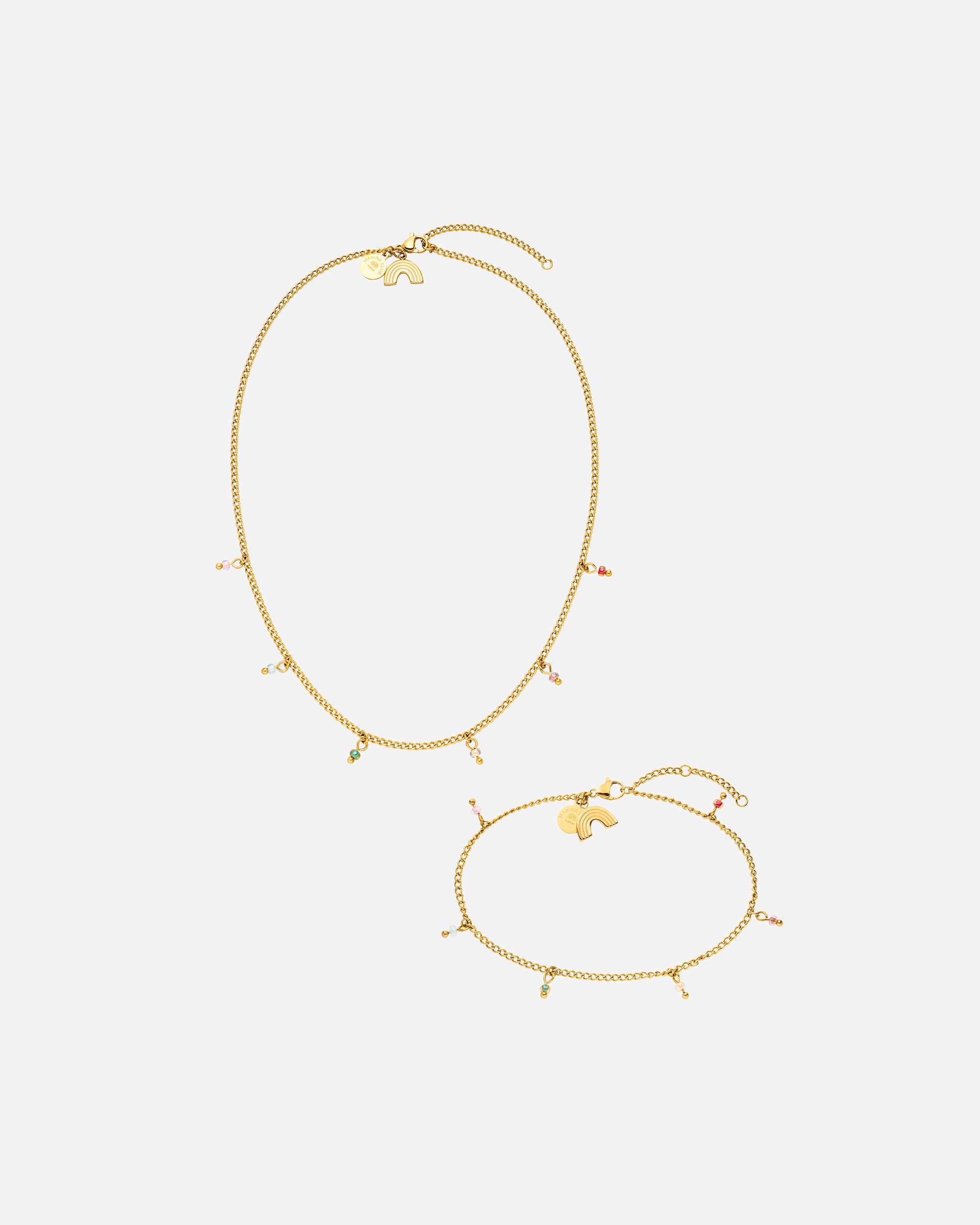 Schmuckset für Weiblich Purelei Mahina Club Anuenue Schmuckset 100% Edelstahl Gold