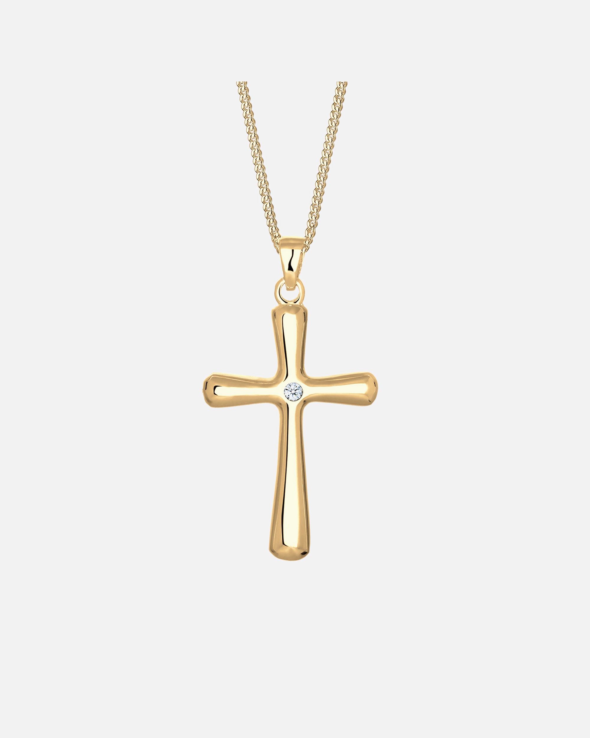 Halskette für Weiblich Elli DIAMONDS Kreuz Diamant Konfirmation Kommunion 925 Silber 1 Stück