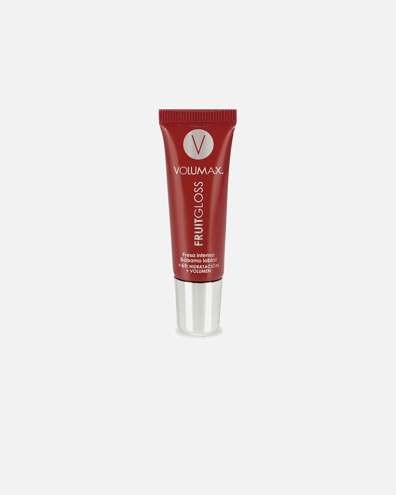 Lipgloss für Unisex Volumax FRUITGLOSS Lippenfeuchtigkeit intense Erdbeere