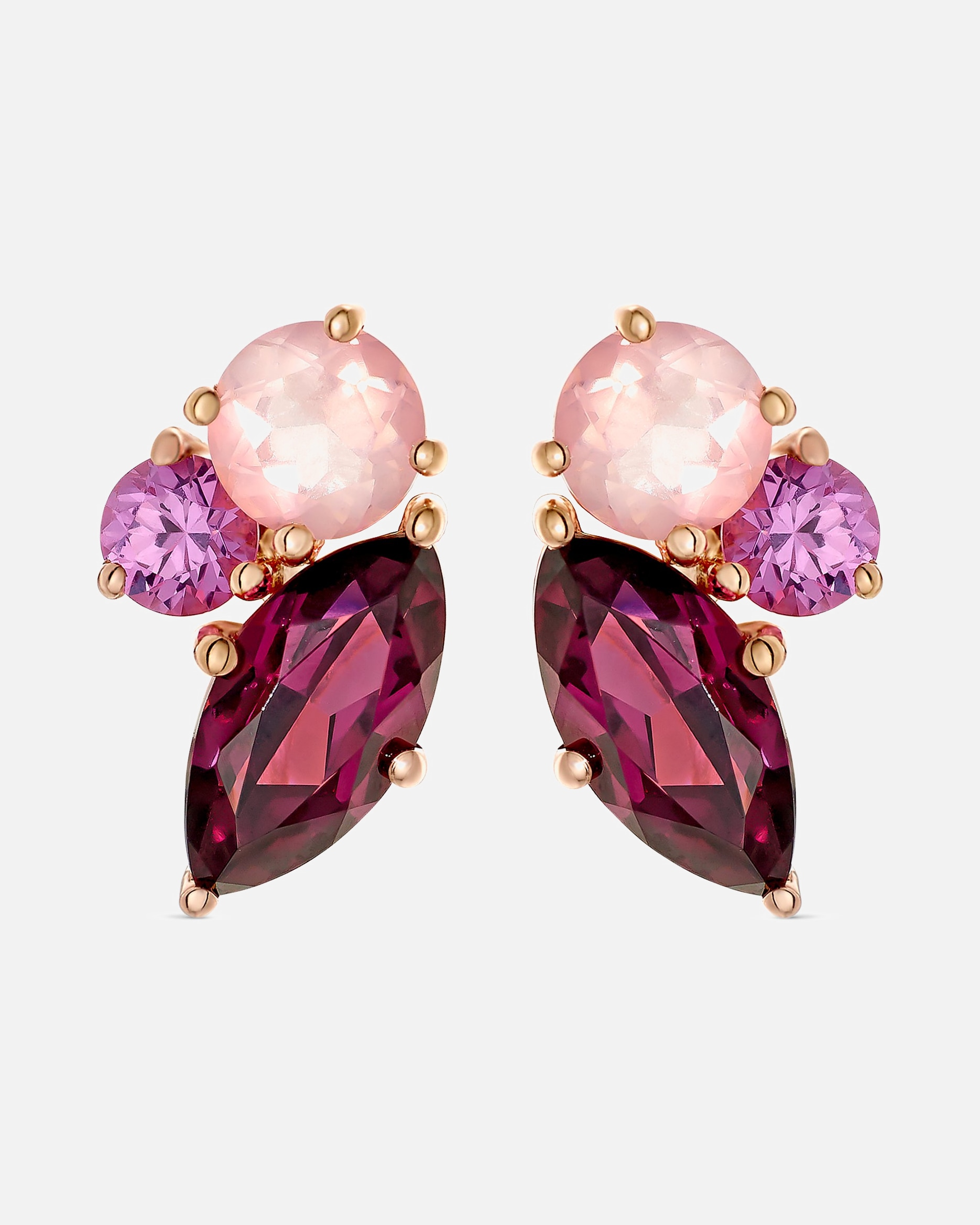 Ohrringe für Weiblich CHRIST Ohrstecker 585er Roségold 1 Stück