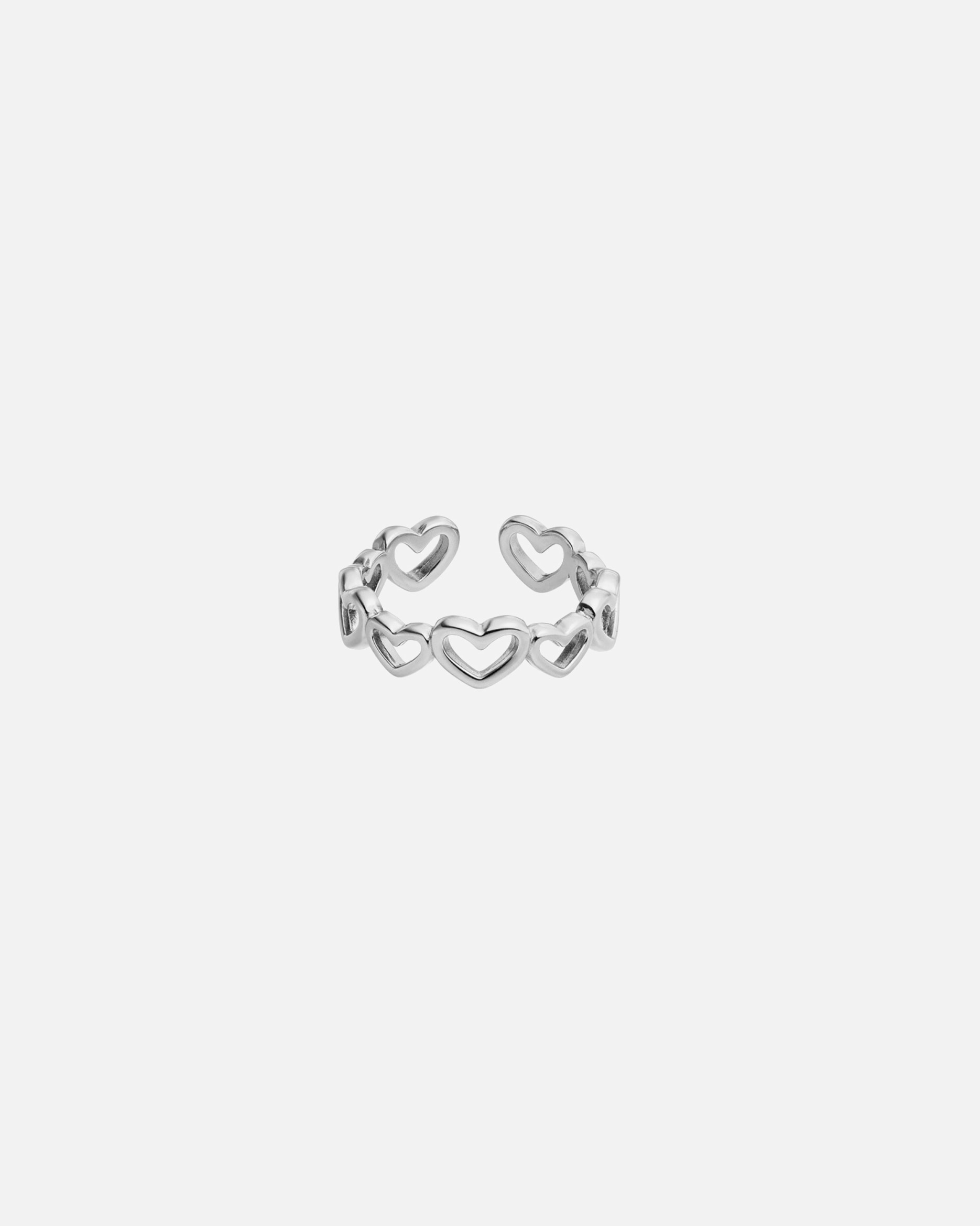 Ring für Unisex Purelei Heart Ring 100% Edelstahl Silber
