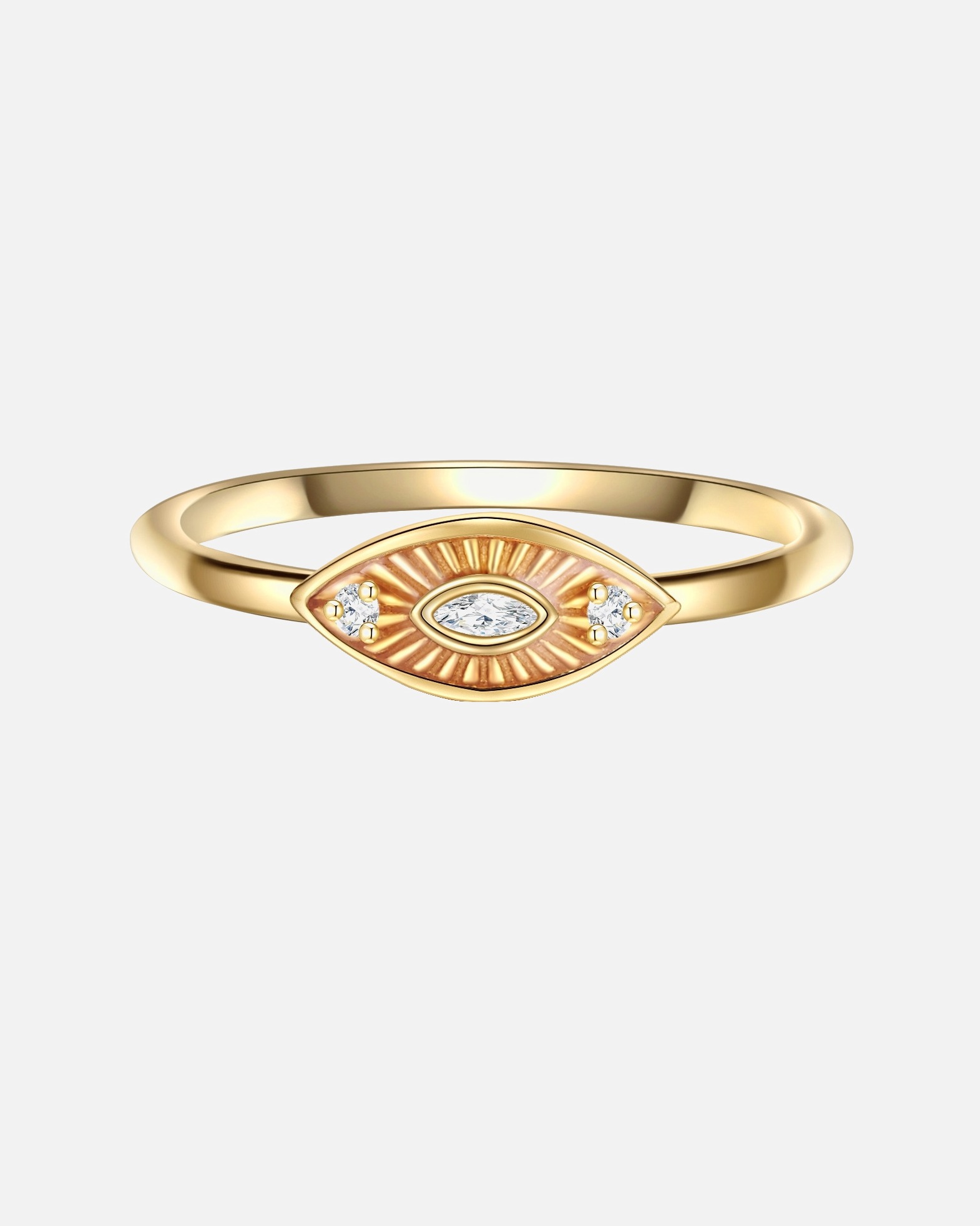 Ring für Weiblich Glanzstücke München Ring aus Sterling Silber in gelbgold mit Zirkonia 60