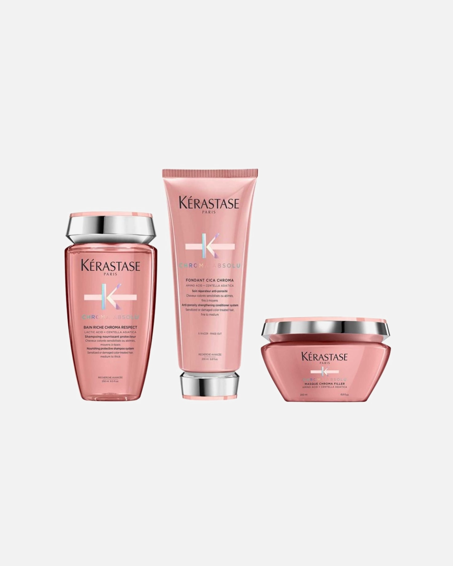 Haarpflegeset für Weiblich Kérastase Chroma Absolu Set RICHE Masque (Bain Riche/ Spülung / Maske)* 1 Stück